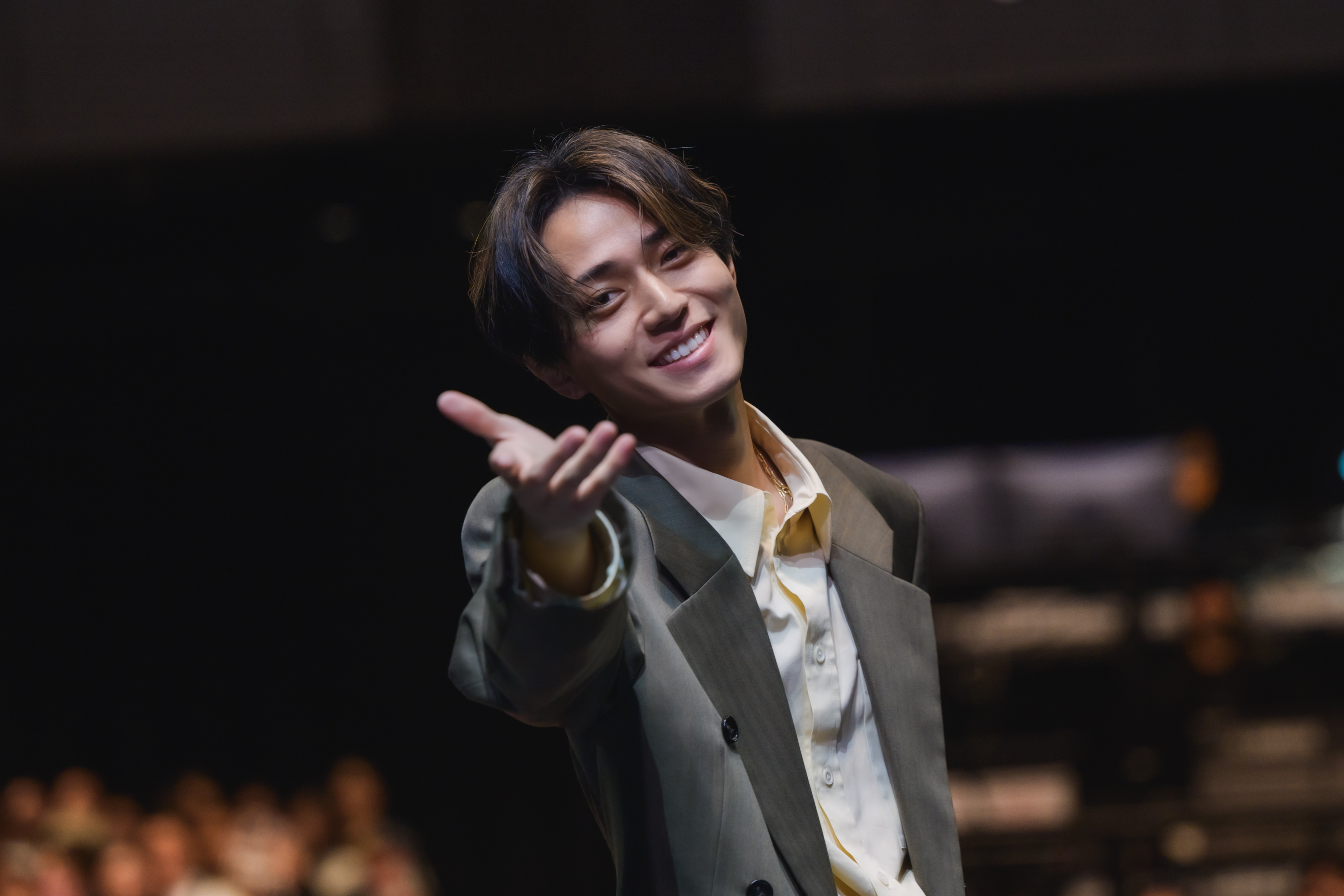 永瀬廉首次舉辦海外見面會，邊講中文「妳是我的小籠包」邊做出帥氣動作。（大鴻藝術BIG ART提供）