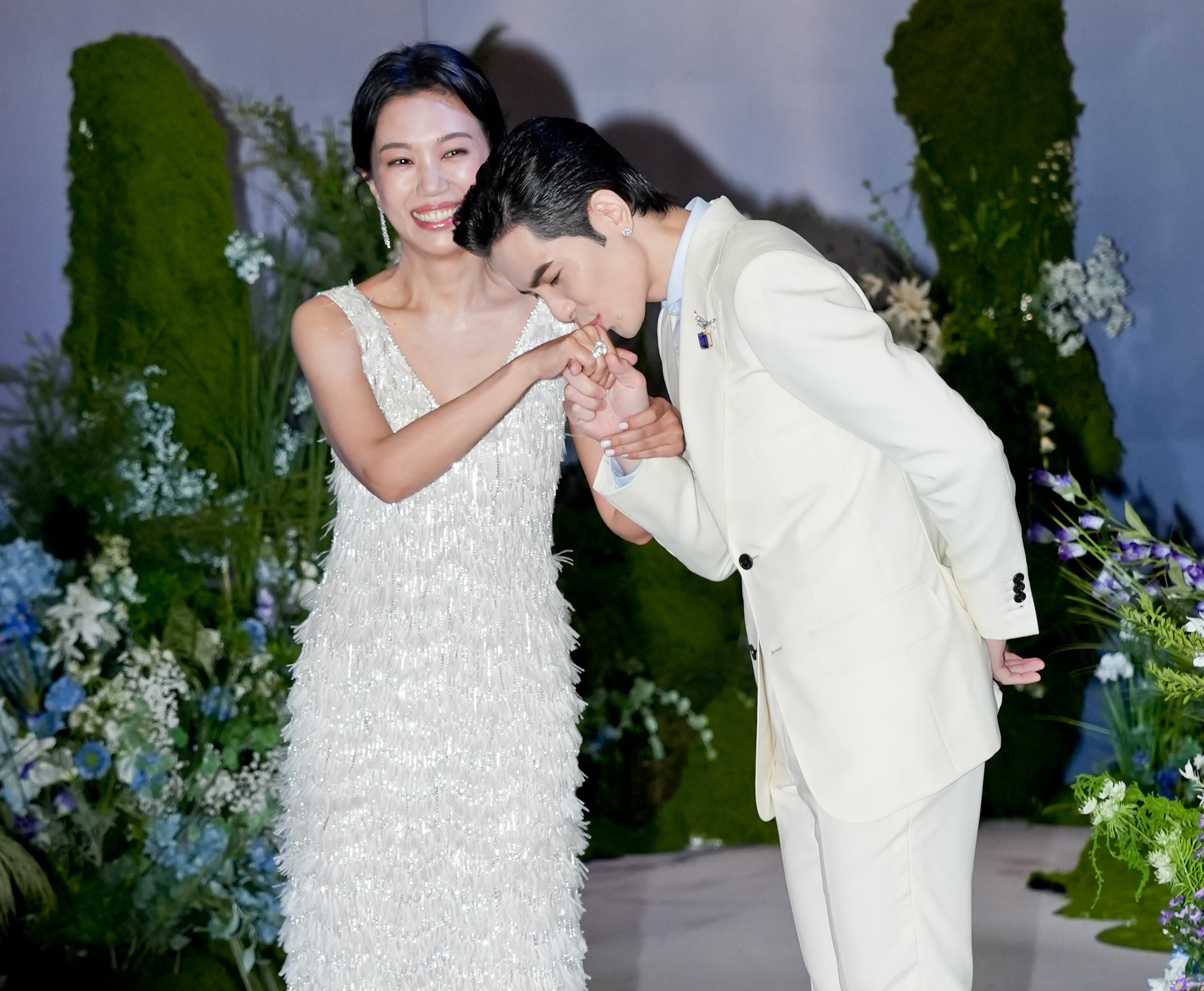 蕭敬騰和Summer在婚宴前，向對方講了感人誓詞。