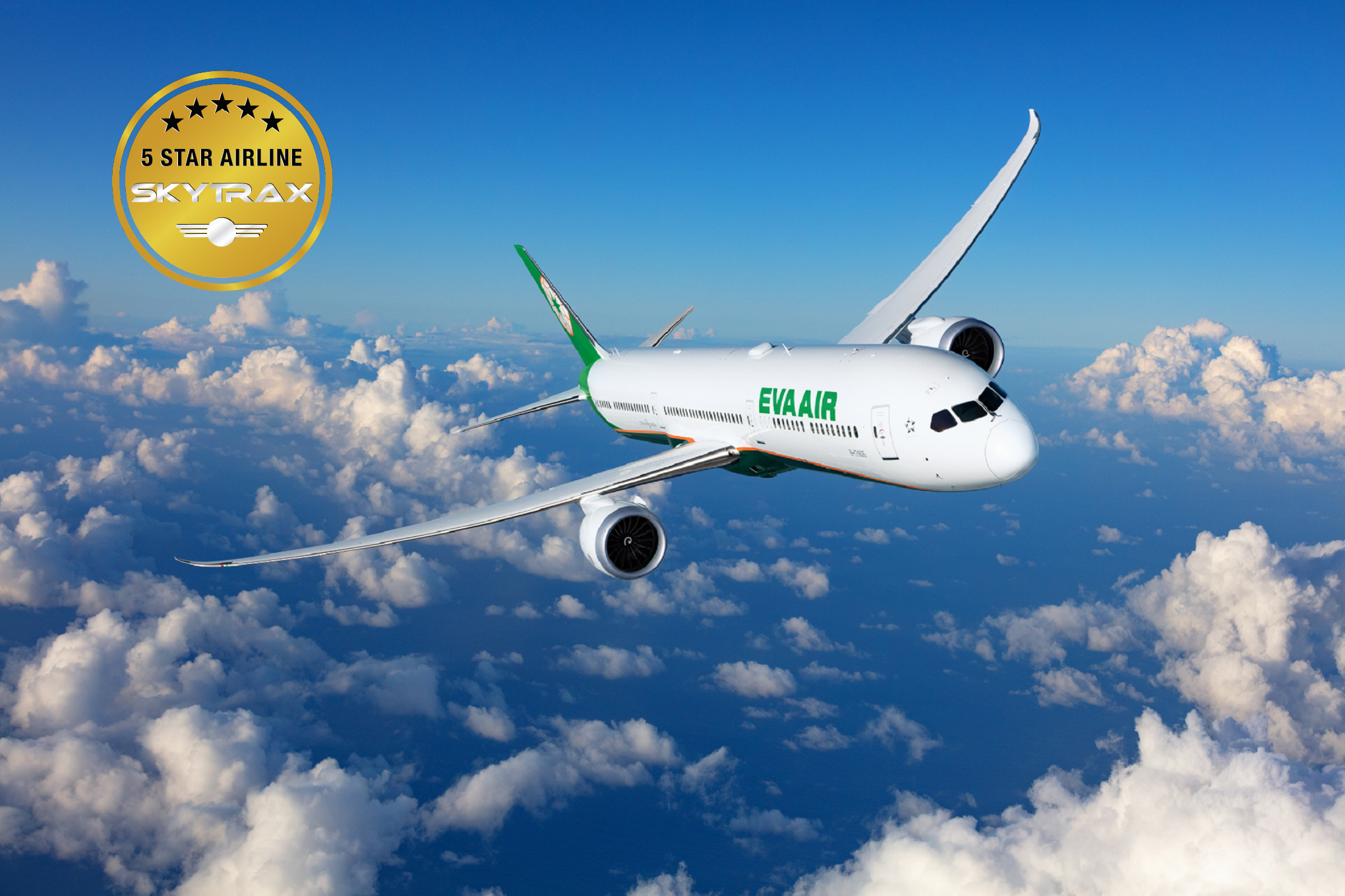長榮航空於2026年再度榮獲SKYTRAX五星級航空肯定，締造連續11年獲此殊榮的紀錄，展現穩定的飛安表現與高品質服務水準。（長榮航空提供）