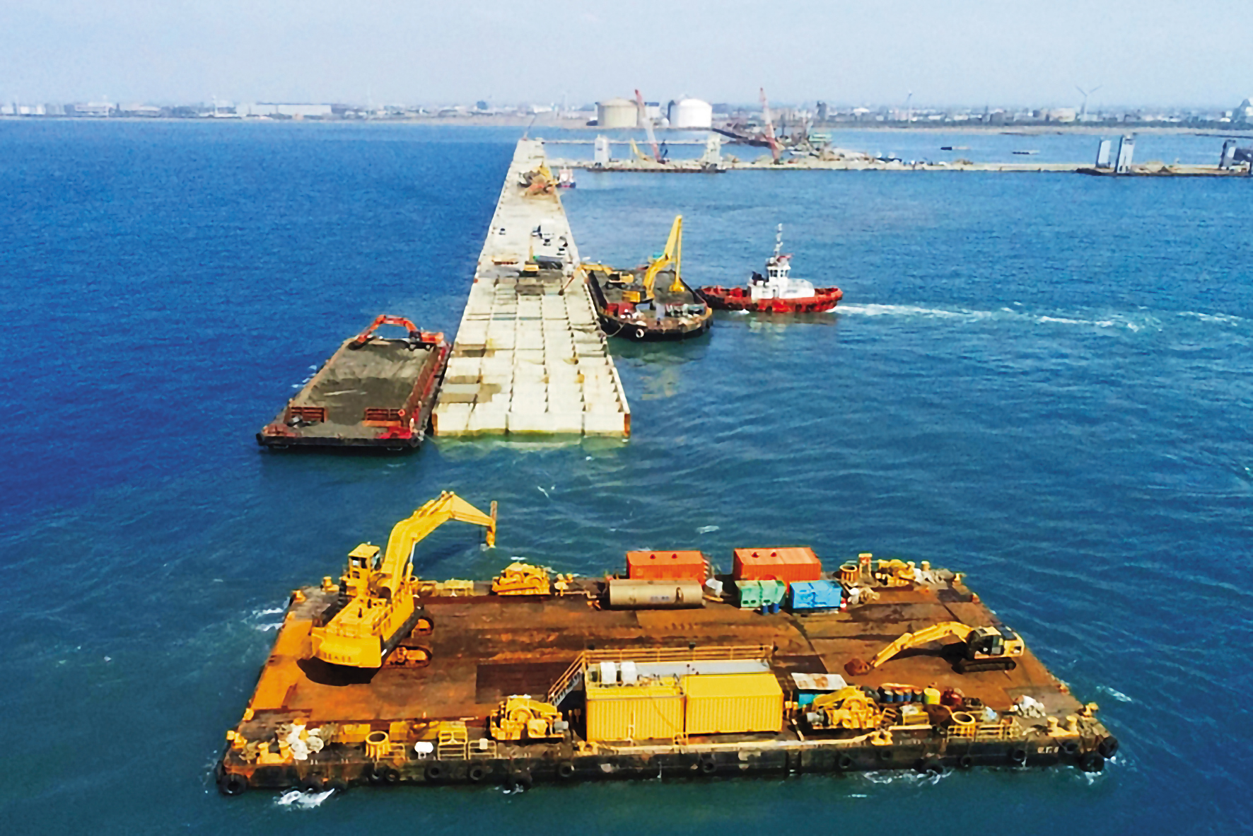 中油觀塘三接案第二期遭檢舉招標金額灌水逾百億元。（翻攝皇昌營造官網）