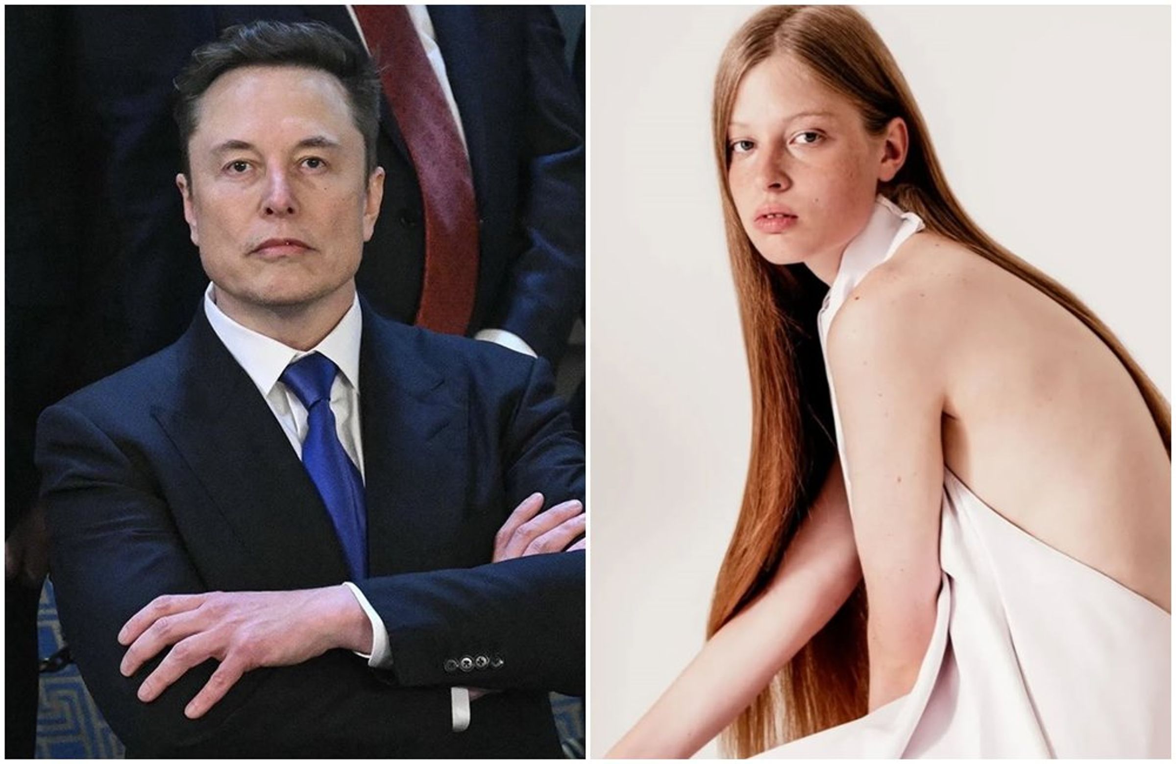 薇薇安（右）與父親馬斯克（左）關係決裂。（翻攝vivllainous IG、X@elonmuskADO）
