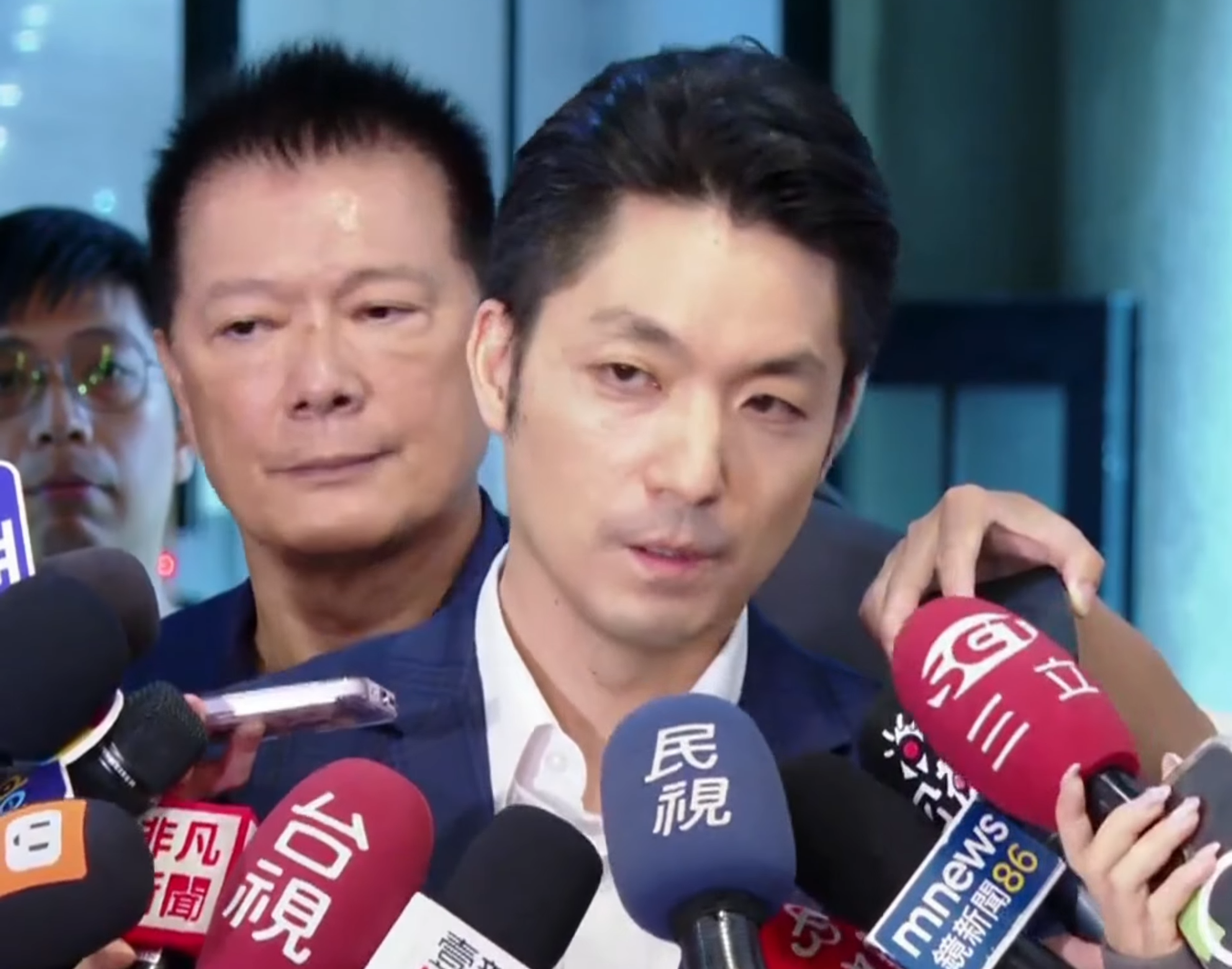 針對王炳忠的批評，蔣萬安今受訪僅冷回：「我是市長，我不是偶像」。（鏡新聞）