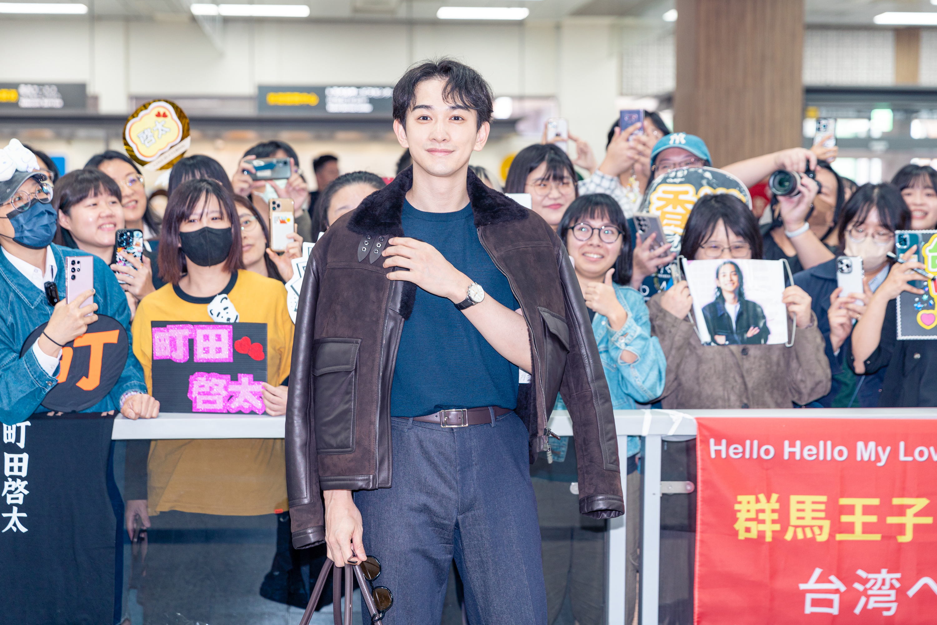 日星町田啓太今（22日）來台，為明天個人見面會作準備。