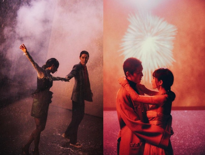 JOLIN蔡依林新歌〈Pillow〉MV邀來泰國實力派男演員塔納波·里拉塔納卡鄒(Tor)參與演出;他們在傾盆大雨下擁抱、對視,甚至全身濕透共舞。(華納音樂提供)