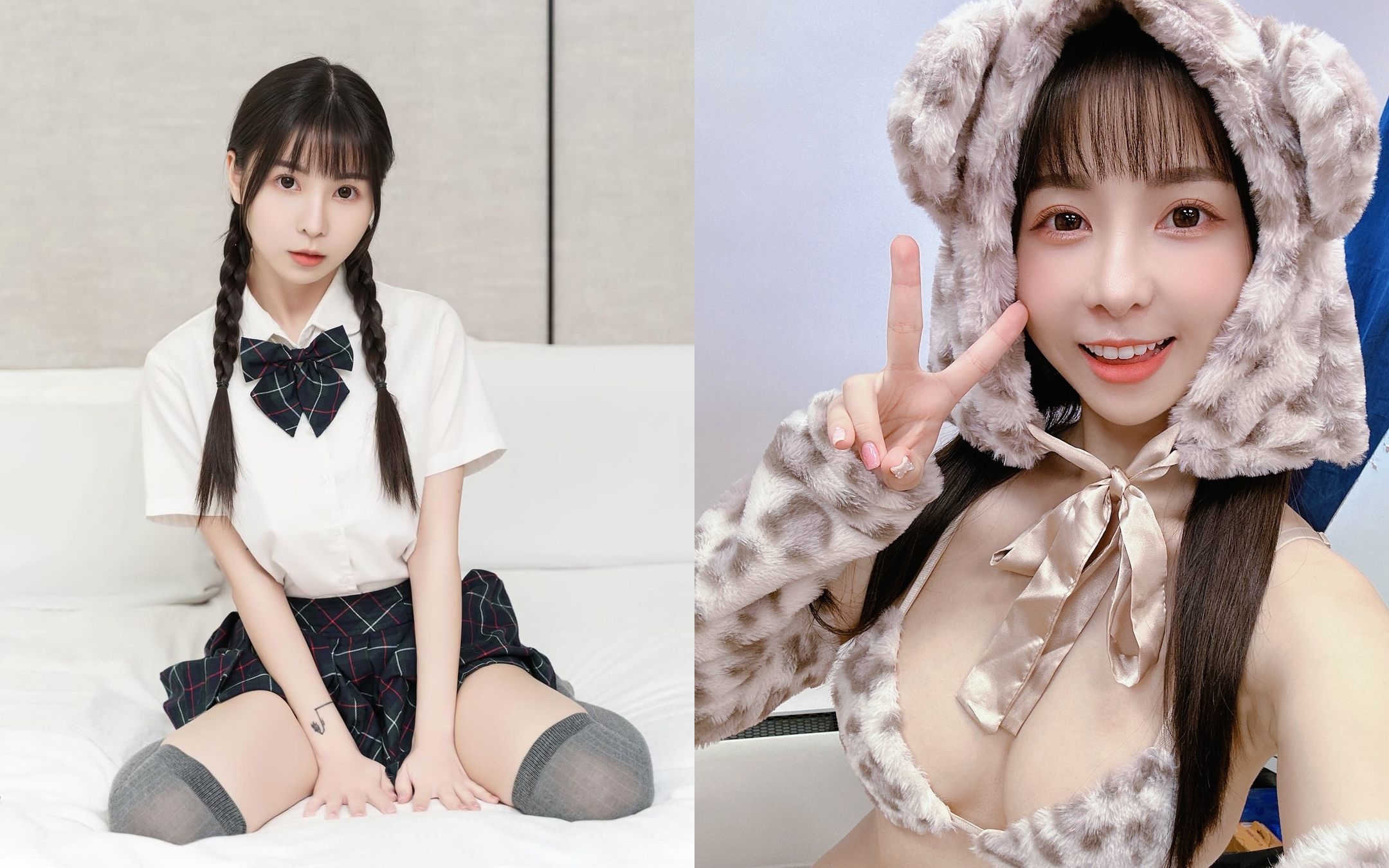 網紅Tiny原本預期在日本AV界出道，但因拍攝違法，所以出道作無法上架。（翻攝IG@tiny219__）