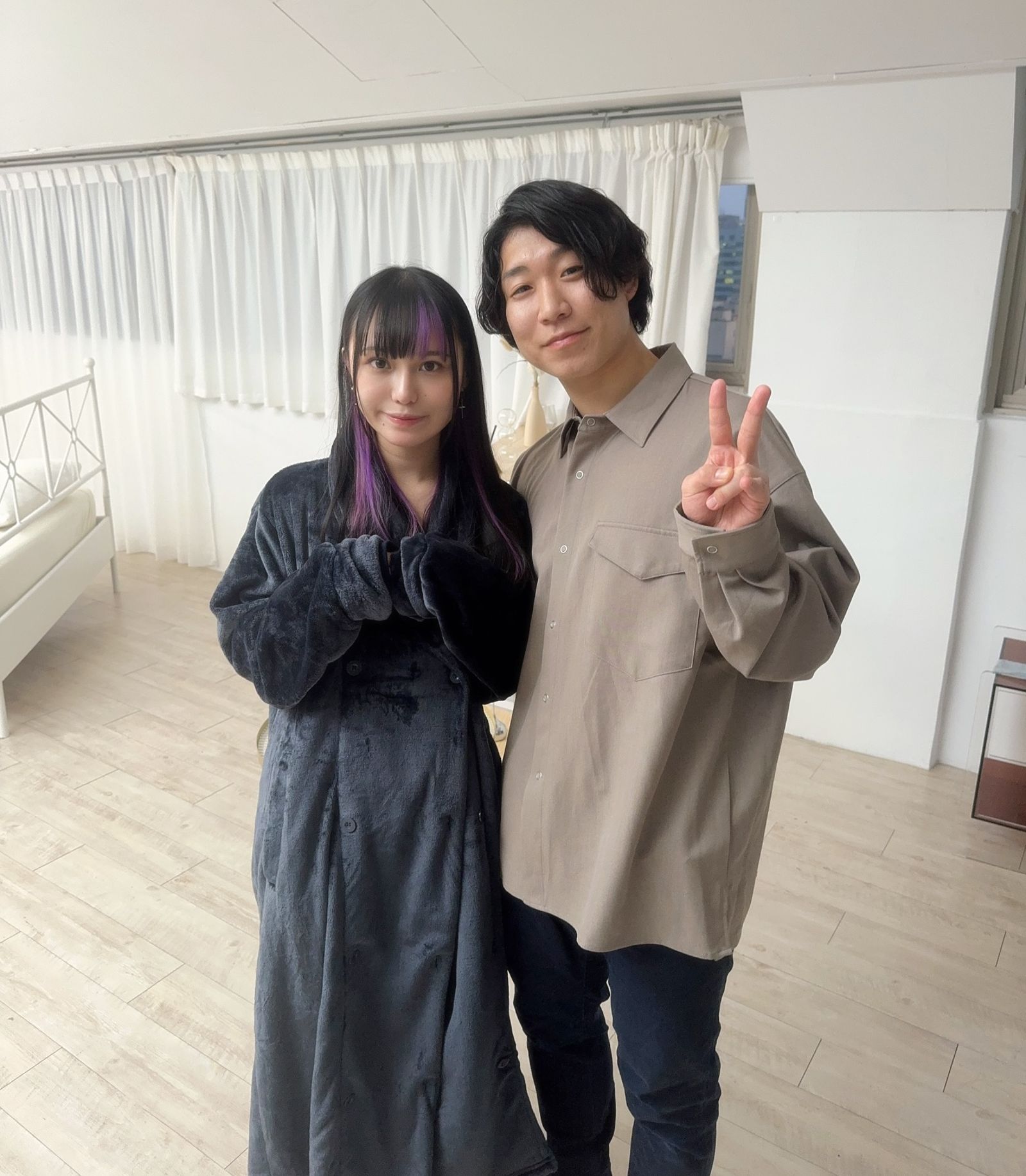 齋齋為第一支作品評分75分，感謝男優（非本文提及當事人）的專業讓她拍得很順利。（翻攝齋齋いつきINS）