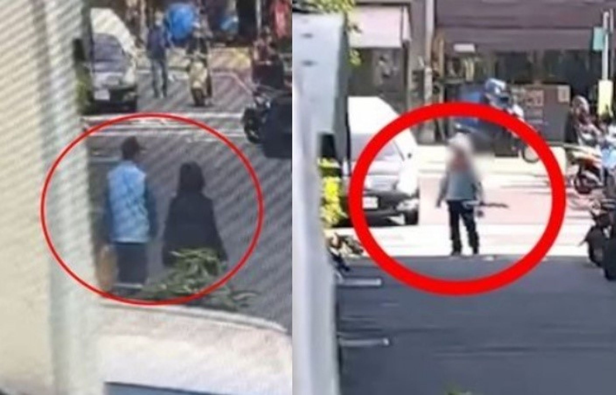 嫌犯(左圖左)涉嫌接連殺害3名婦女,其中甚至包括自己大嫂(右圖)。(翻攝畫面)