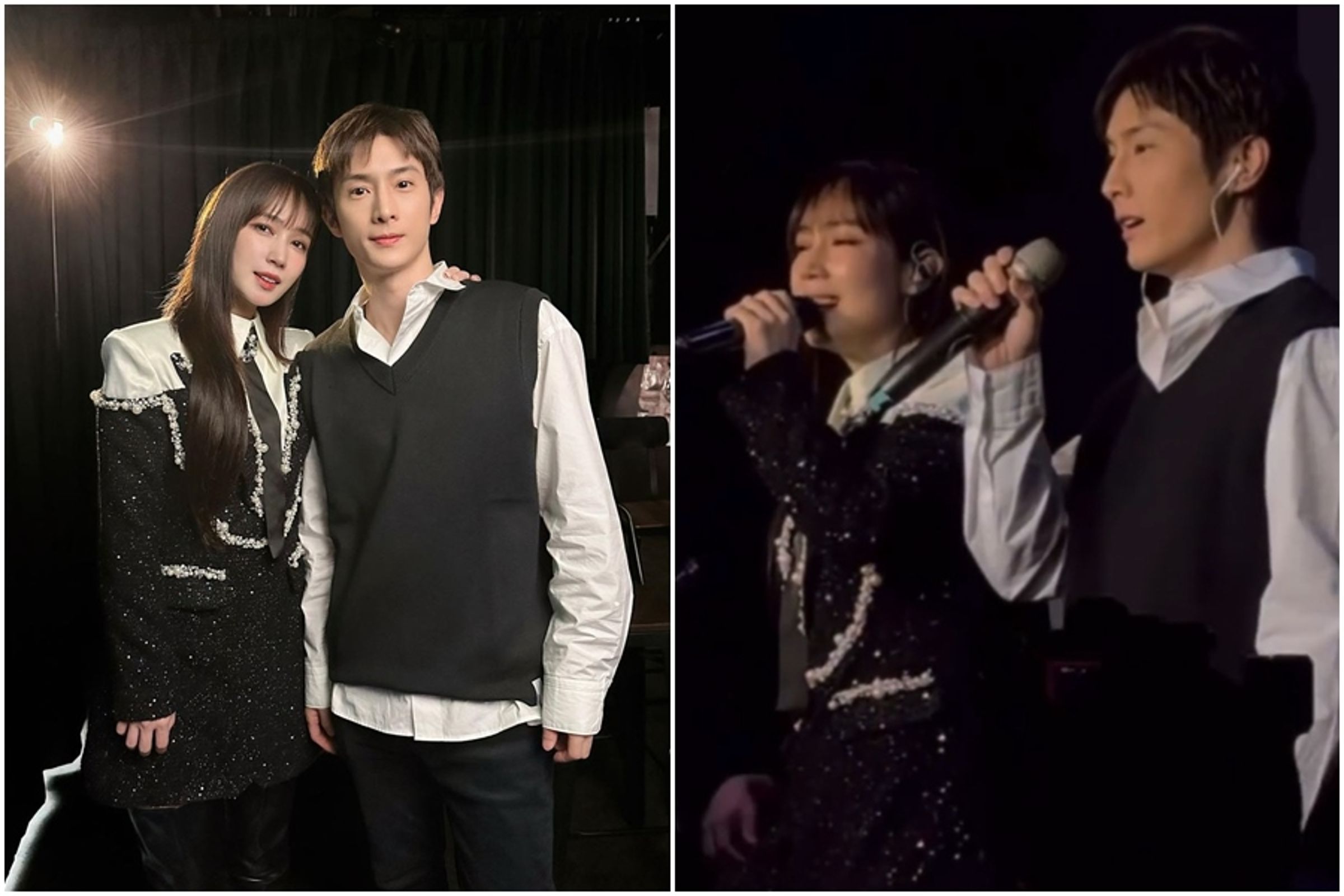 小薰邀請阿本合唱《18禁不禁》片尾曲〈甜甜圈〉,掀起網友回憶殺。(翻攝自aben6011 IG)