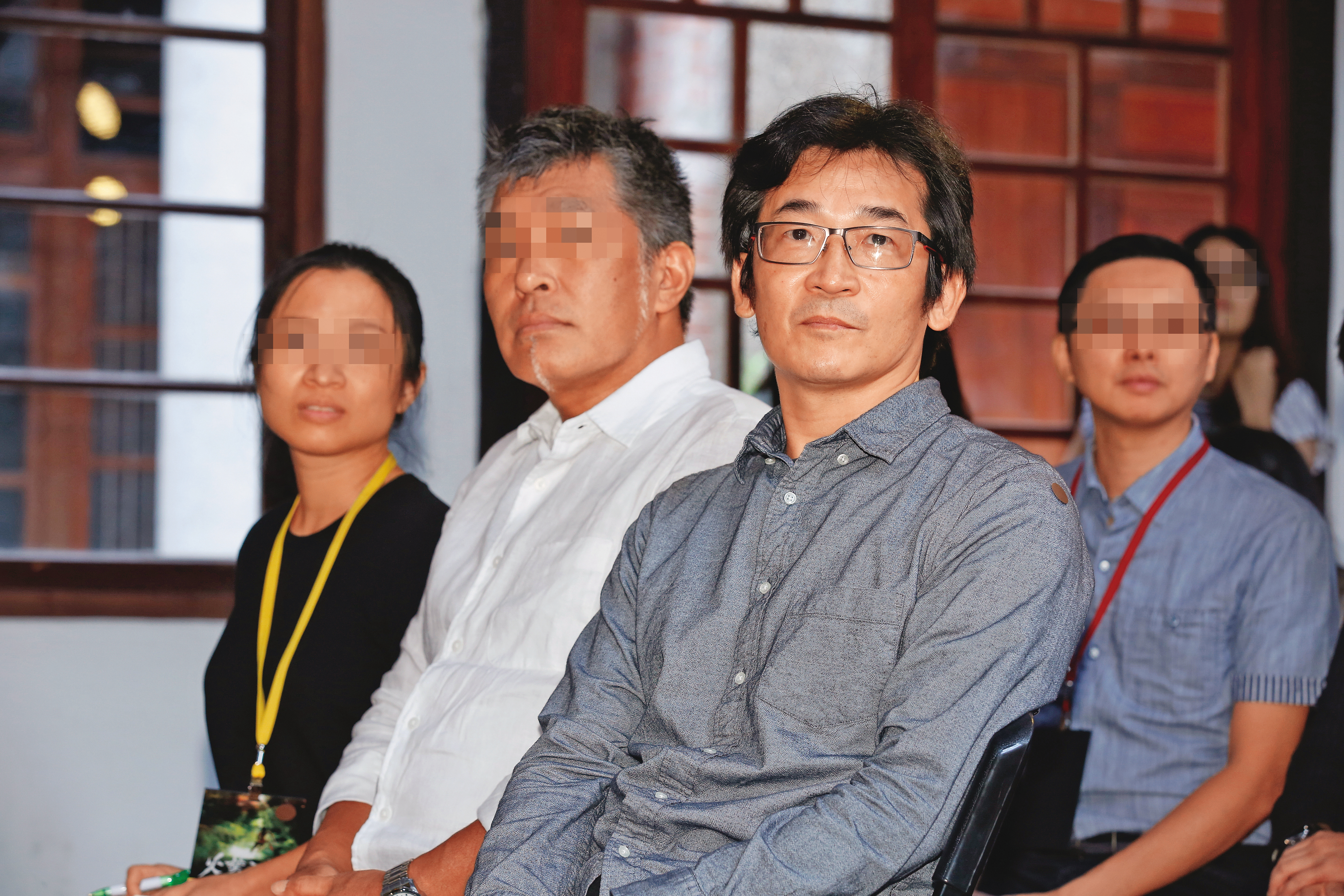 魏德聖（左三）為《台灣三部曲》進行募資，2020年就募得逾1.2億元。