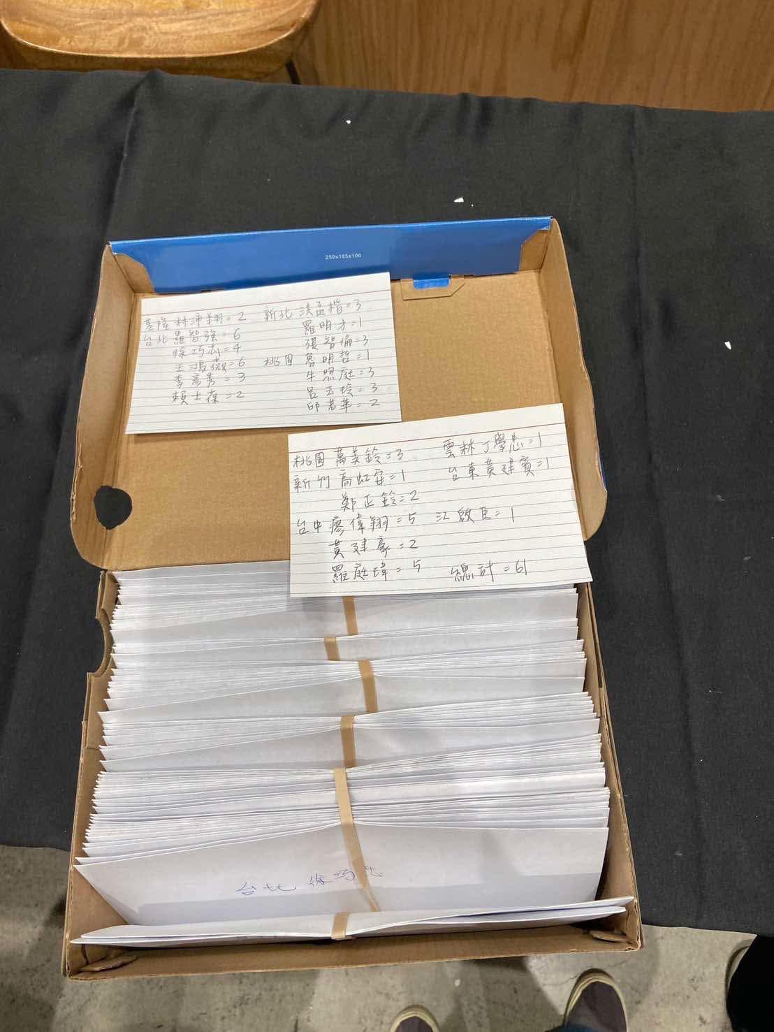 美國罷團近日將最後一波連署書寄回台灣。(讀者提供)