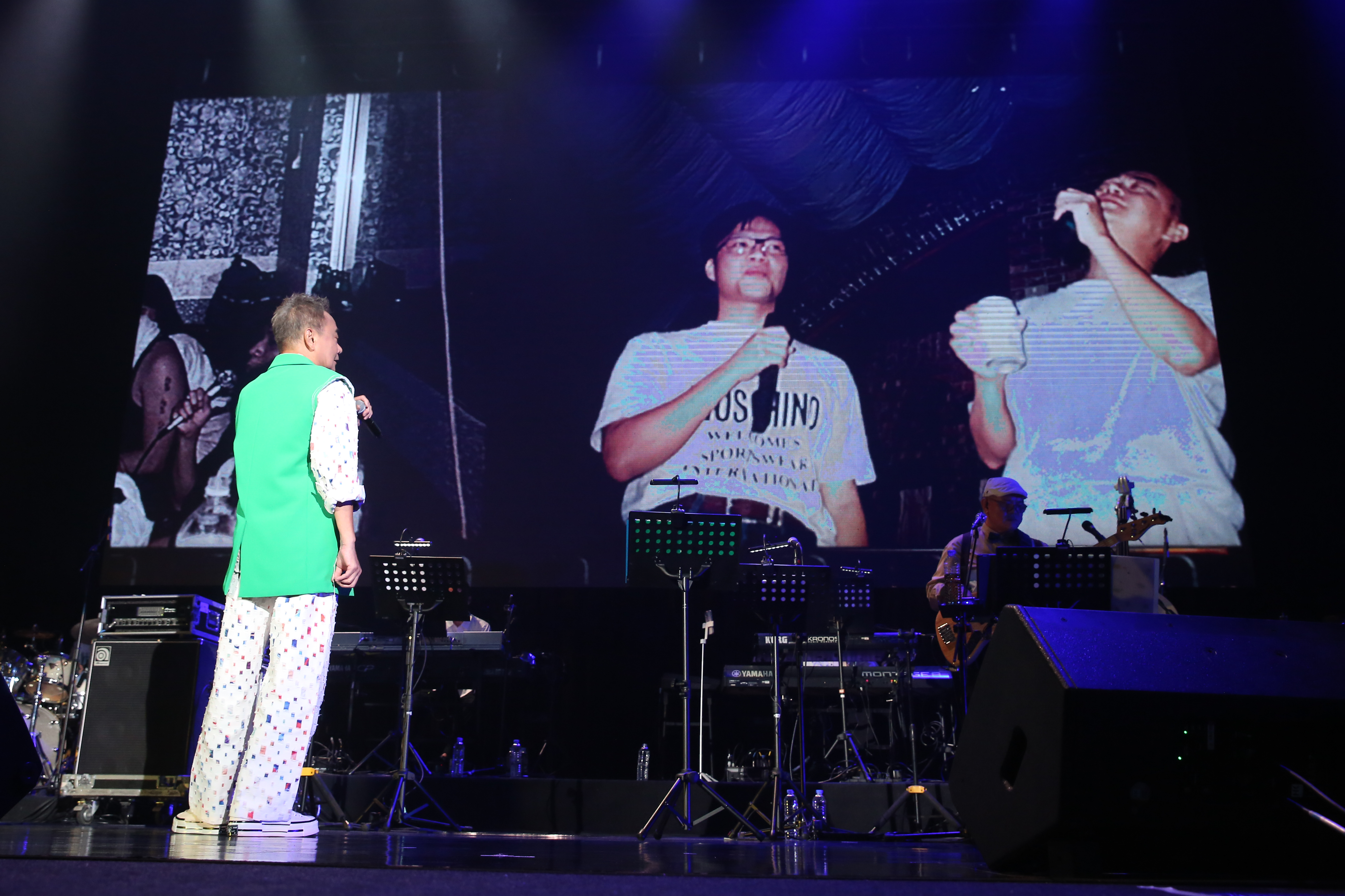 陳昇在跨年演唱會上想念已故好友蕭言中。（宜辰整合行銷提供提供）