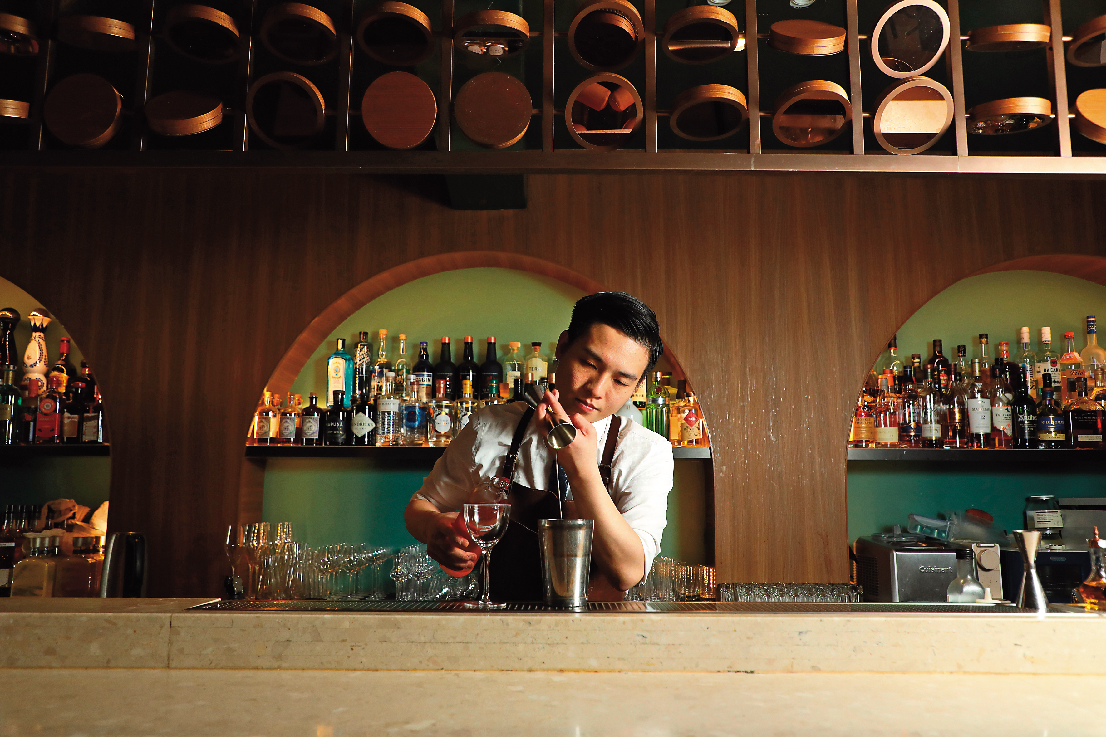 「Twenty Fifth Hour」主理人Kanzo擅長實驗性的調酒。