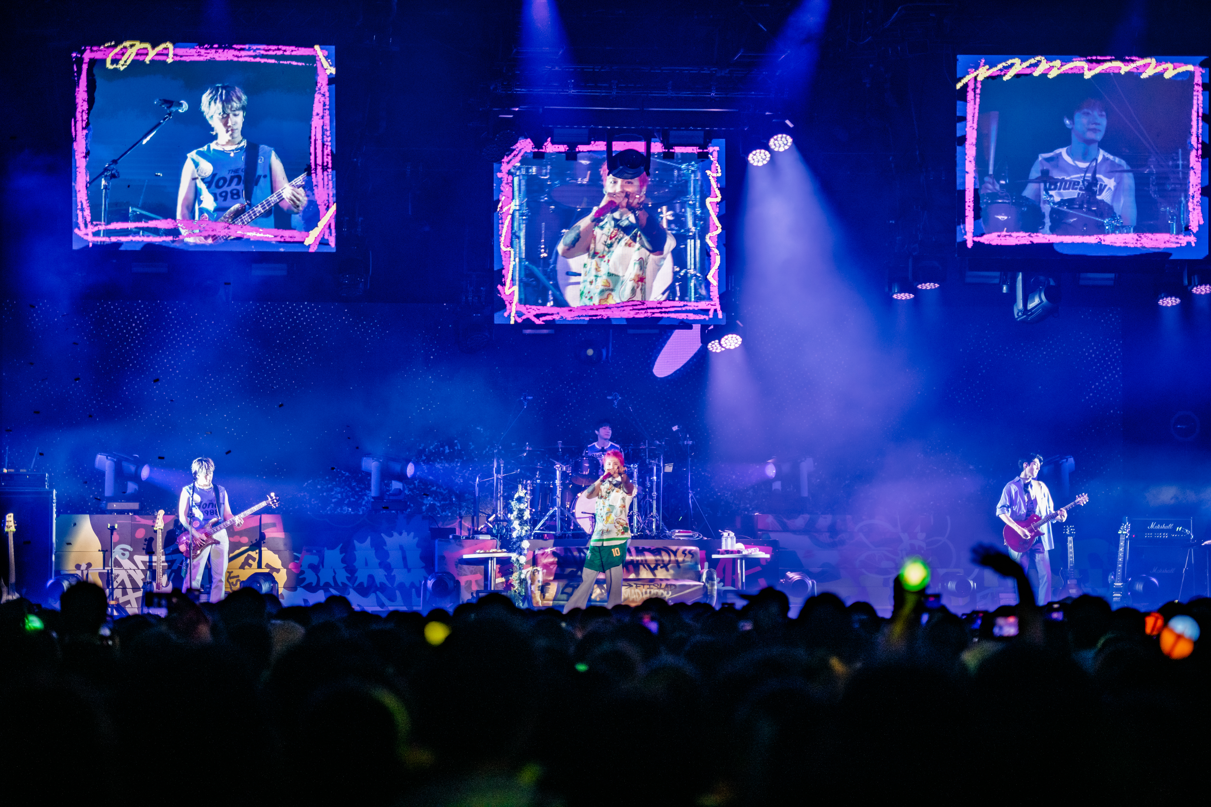 韓國樂團FTISLAND在台大體育館連續開唱兩天。（讀者提供）