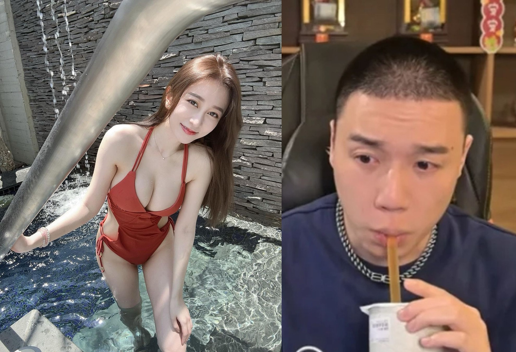 篠崎泫(左)因為Toyz(右)入獄而成為網友熱議話題。(翻攝網路)