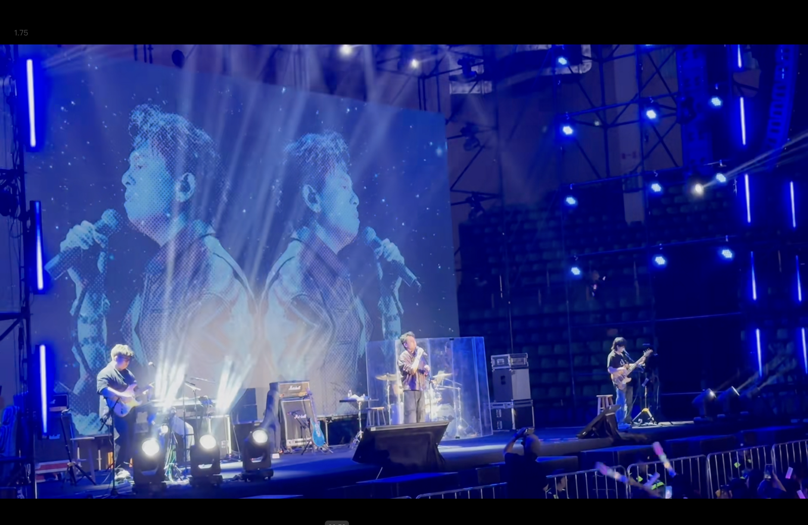 演唱會上，朱孝添透露親戚於演唱會當天清晨去世，讓他唱得數度哽咽。（網路圖片）