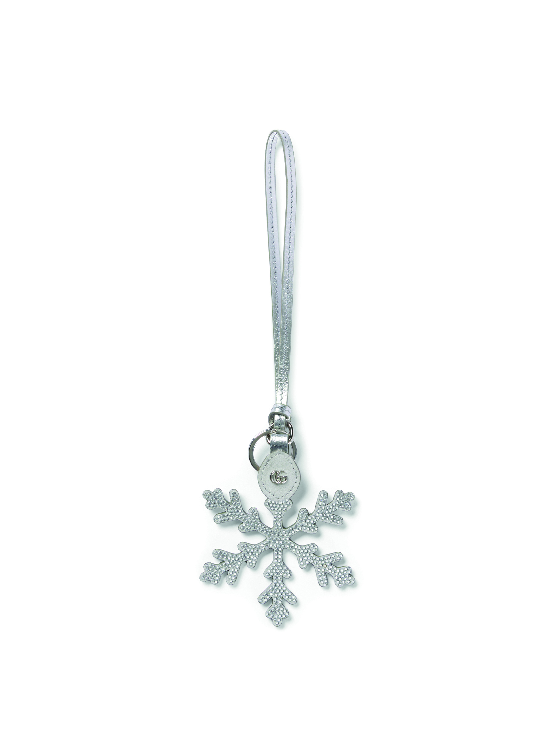 雪花造型水鑽吊飾。NT$17,900(古馳提供)
