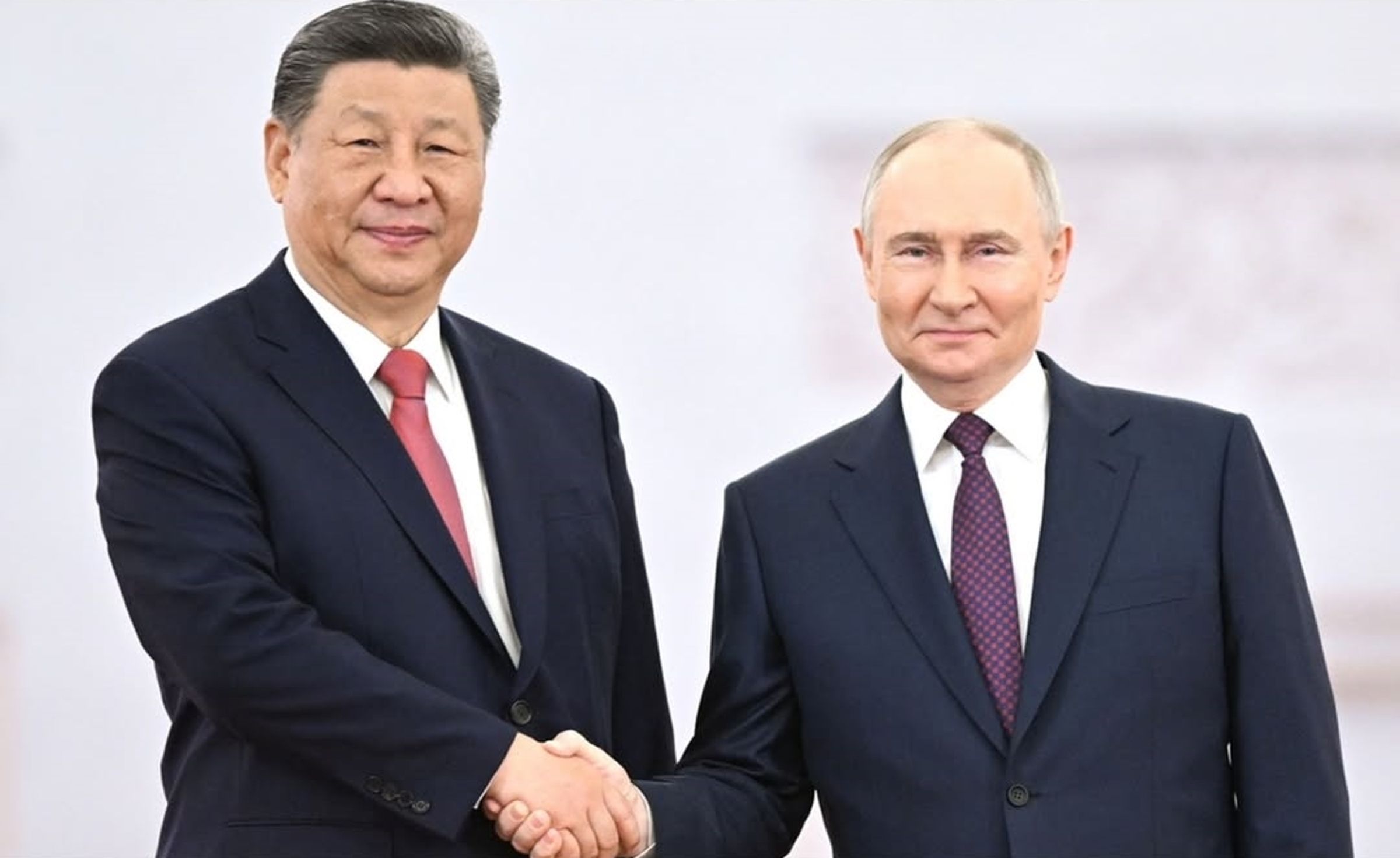 習近平今天抵達俄羅斯克里姆林宮,與俄羅斯總統普丁進行中俄會談。(翻攝自russian_kremlin IG)