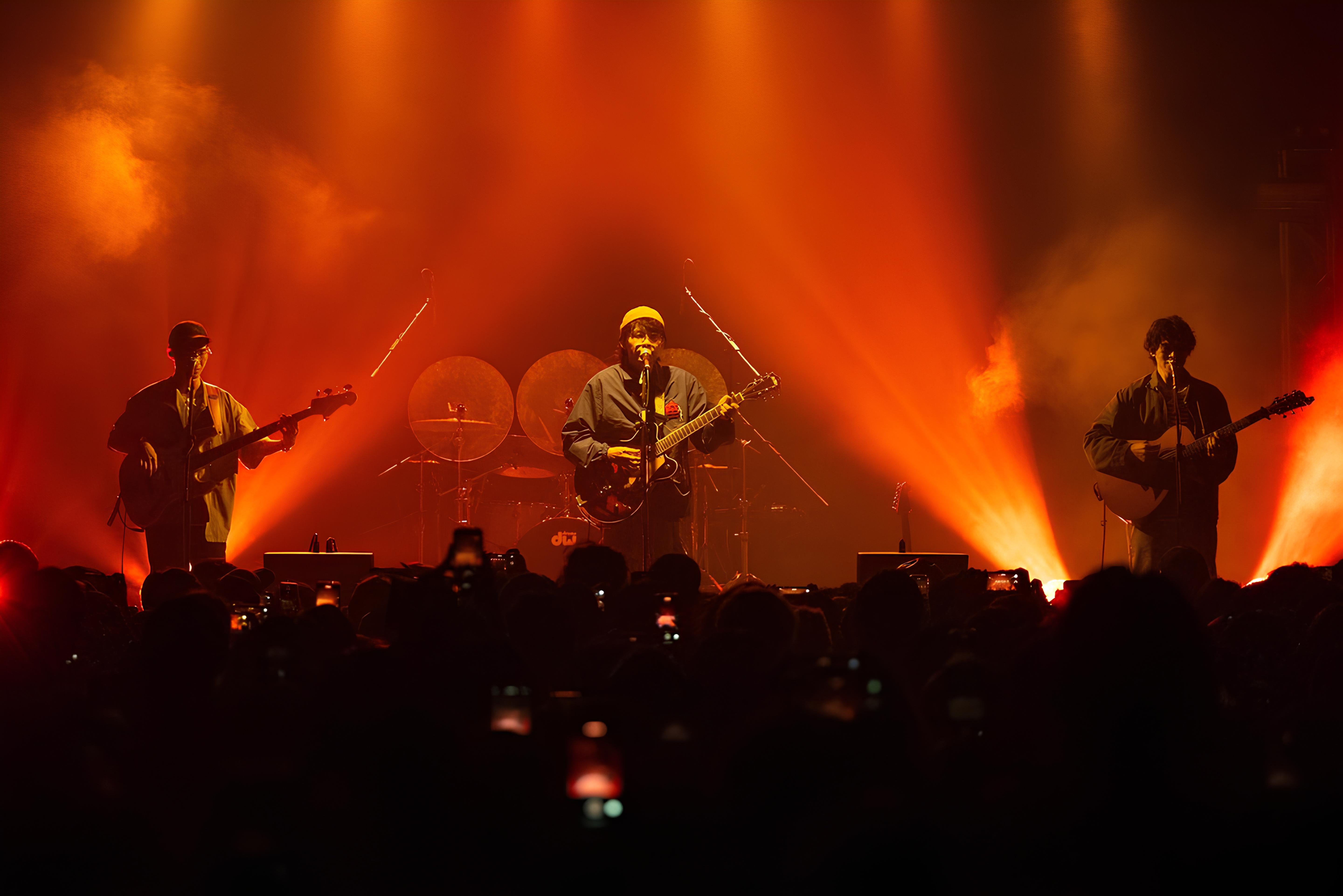 椅子樂團除了每年舉辦台灣專場表演，每兩年還進行一次大規模海外巡演。圖為去年4月在香港演出。（明天的歌提供）