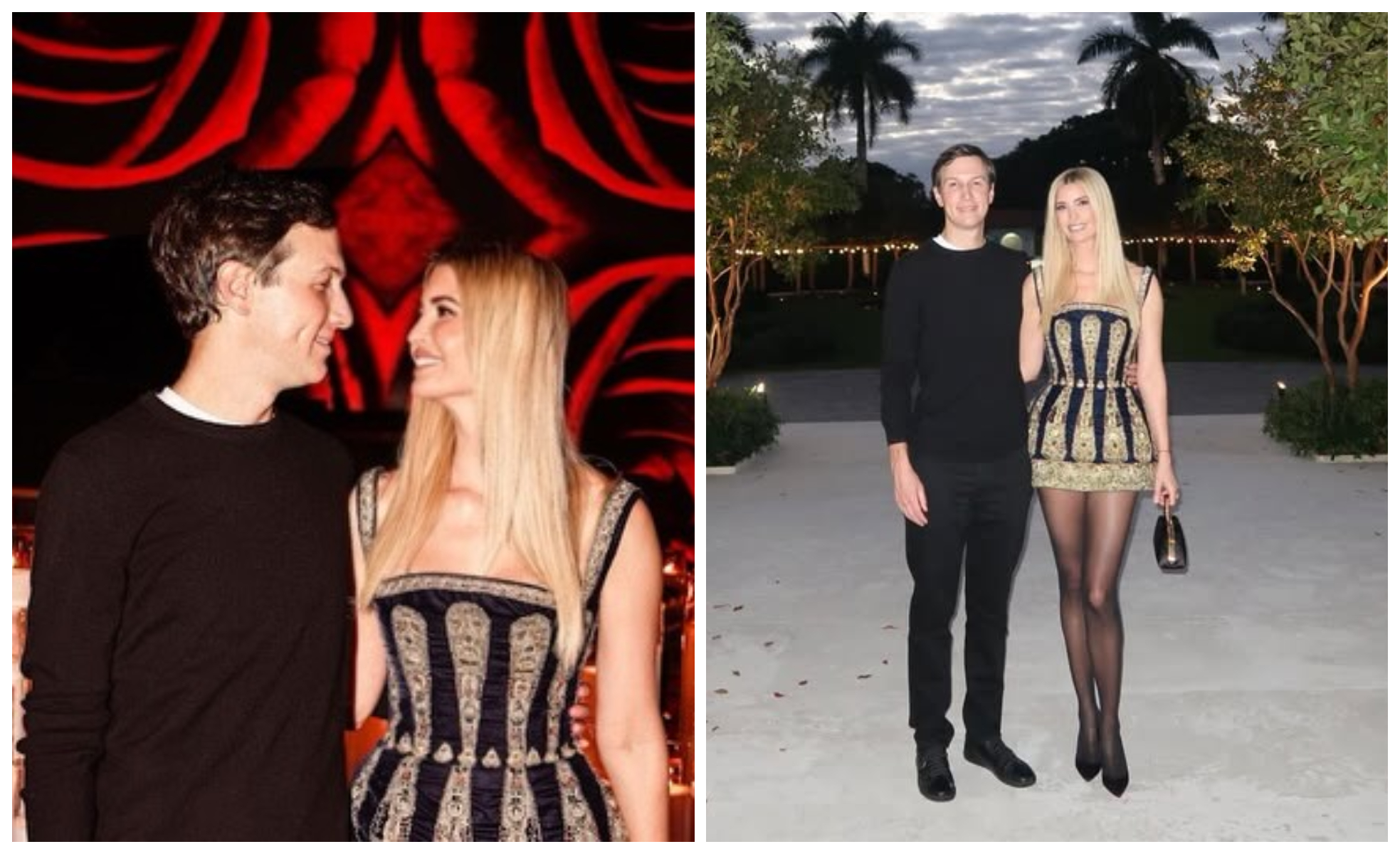 伊凡卡為老公庫許納慶祝45歲生日。（翻攝ivankatrump IG）