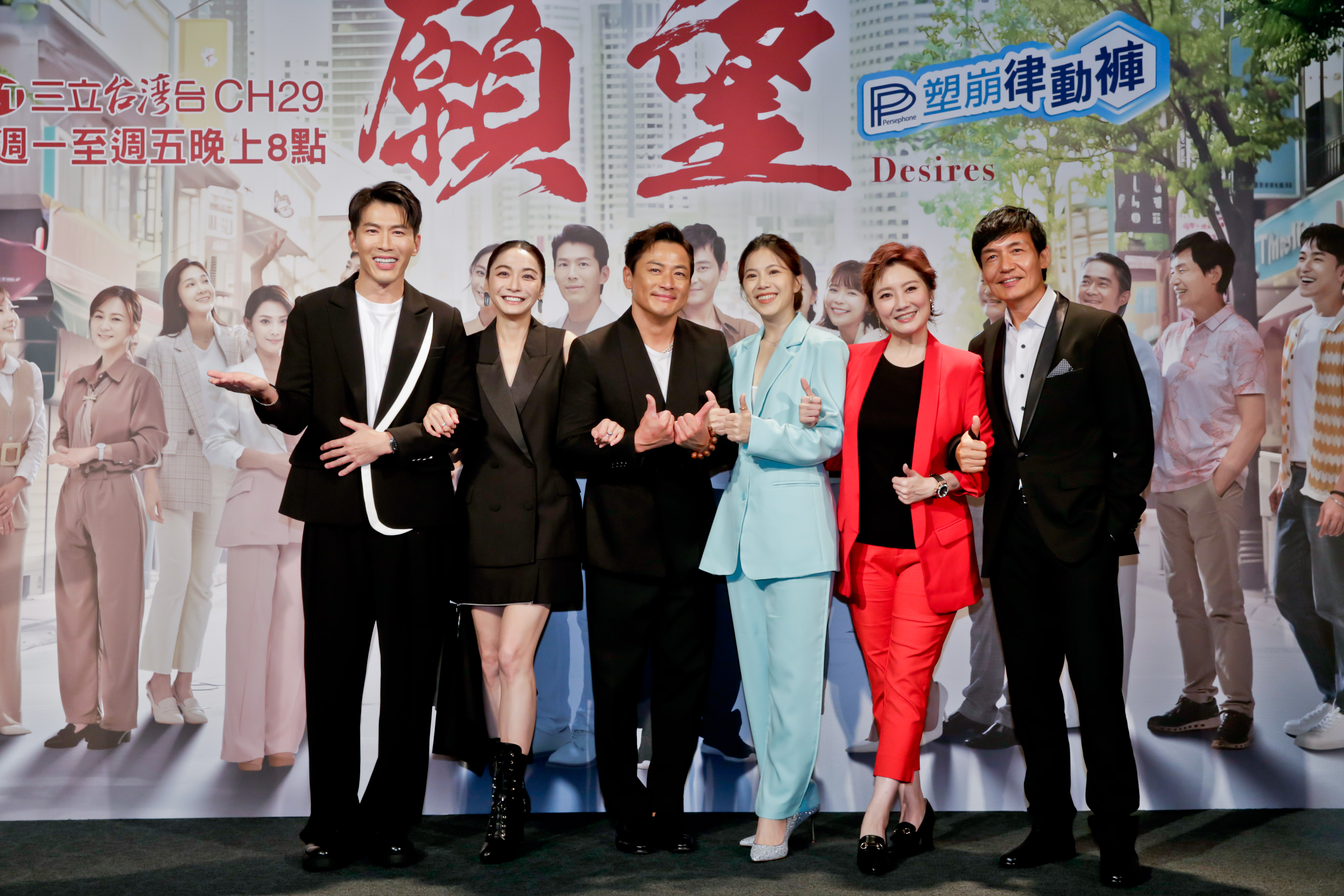 黃少祺（左起）、江祖平、江宏恩、廖以蕎、劉曉憶、霍正奇等人在前期戲分吃重。