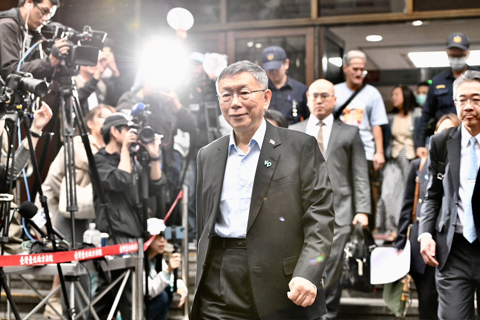 柯文哲案一審判決出爐。(鏡報姜永年攝)