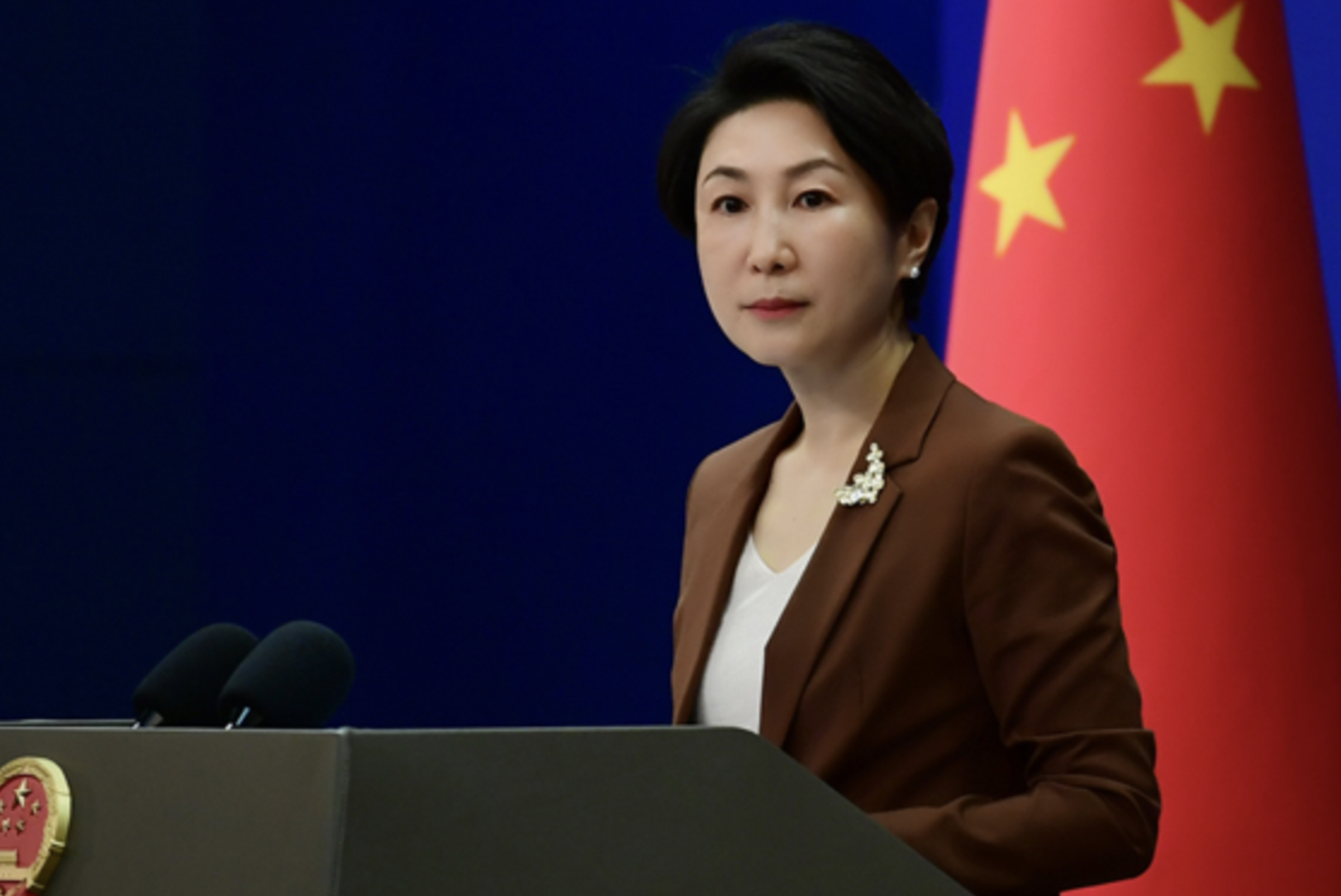 中國外交部發言人毛寧。（翻攝自中國外交部）