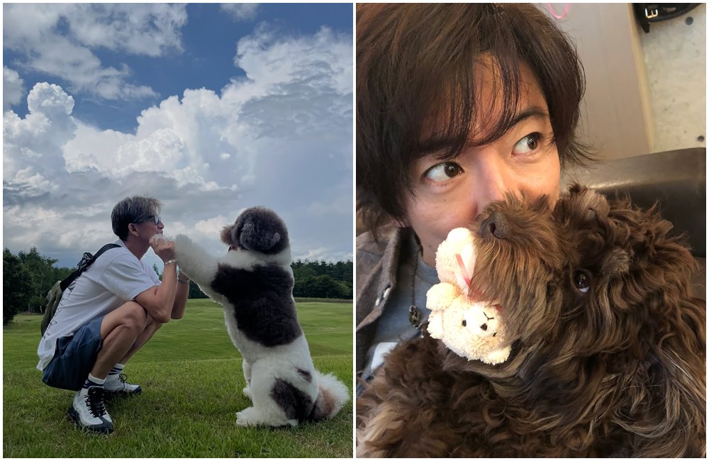 木村陪毛小孩玩樂。（翻攝koki IG）