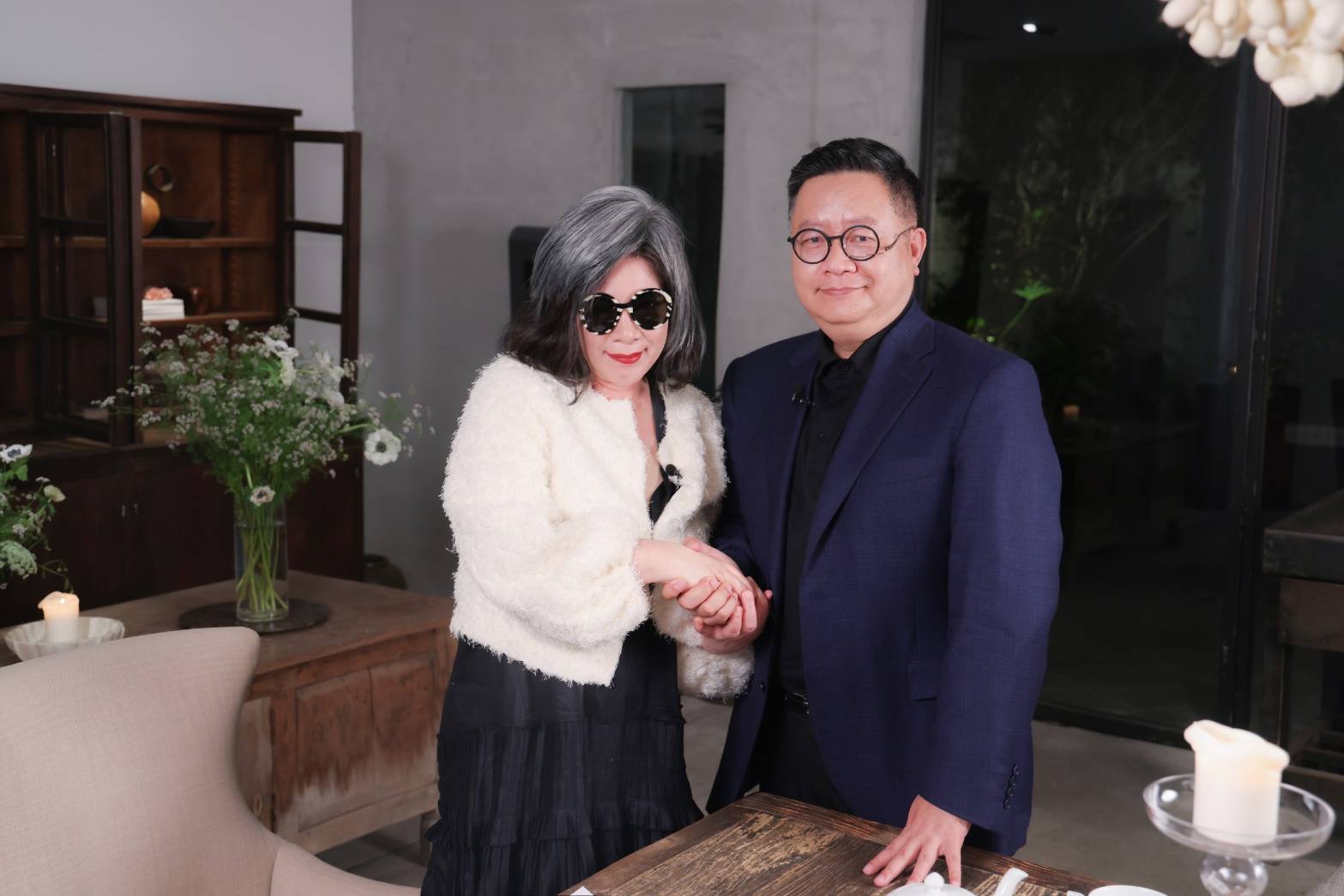 陳文茜近日專訪廣達技術長張嘉淵。（茜問提供）