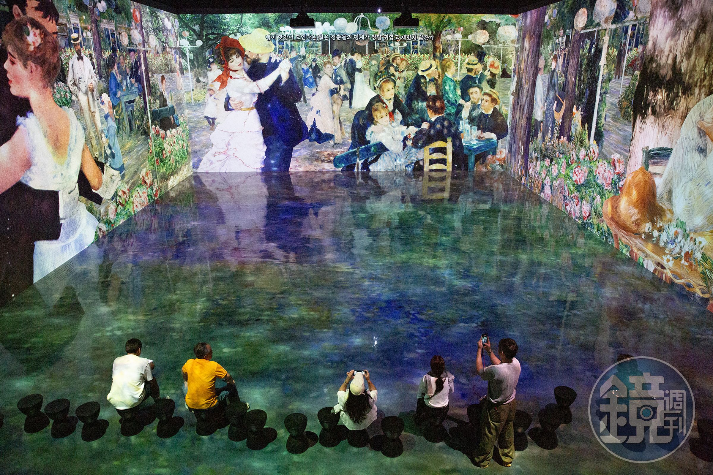 MUSEUM HEI最重頭戲的展廳，是以法國的印象派畫家雷諾瓦的作品串起的「人生中美麗的瞬間」，讓觀看者猶如置身在雷諾瓦的畫作之中。