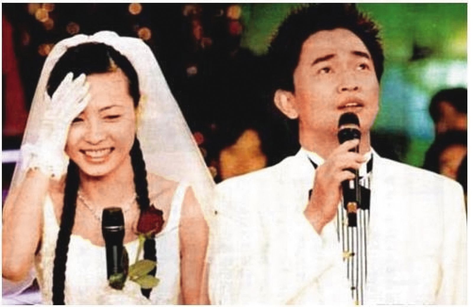 吳宗憲（右）早年瞞婚，和藝人陳孝萱（左）大談戀愛，後來鬧得滿城風雨。（翻攝自台視）