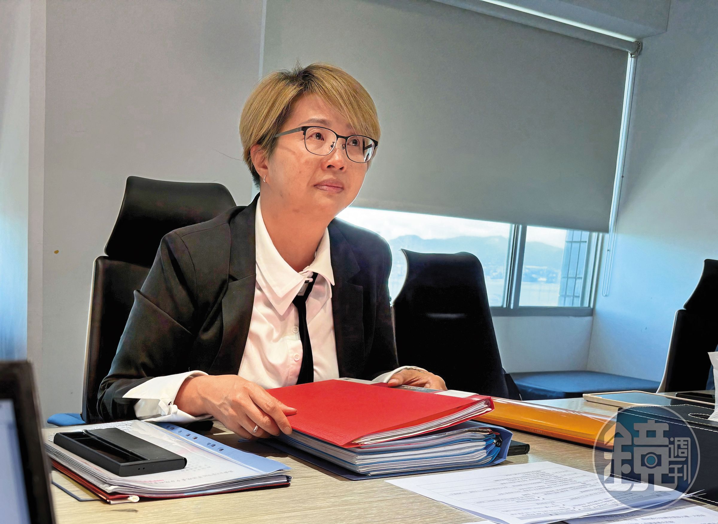 裕國冷凍前總裁楊得根長媳黃郁喬(圖)泣訴先生被小叔逼死後,還被追高額遺產稅。(讀者提供)