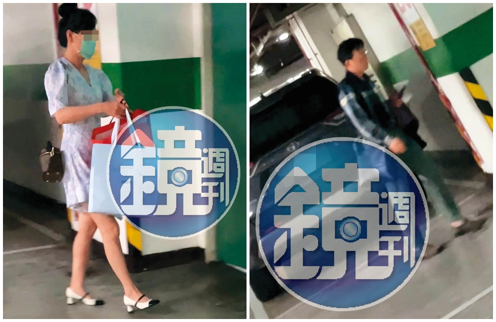 6月28日08：12，這天護理師（左）過完夜、坐著江坤俊的車回到醫院上班；6月28日08：18，等護理師上樓後，江坤俊自己才下車移動，兩人進出醫院都是各走各的，看似毫無關聯。