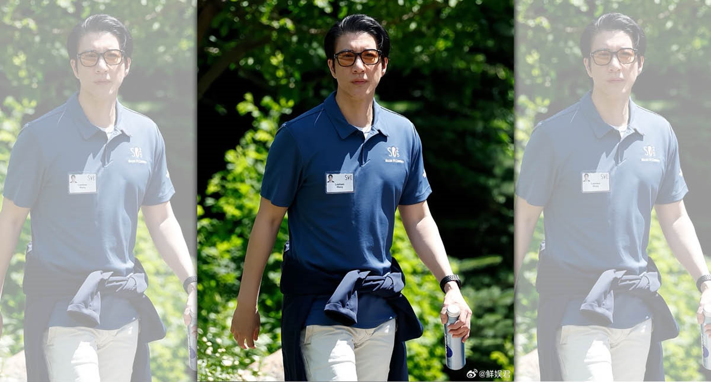 王力宏出席一年一度的美國太陽谷峰會。（翻攝自鮮娛君微博）