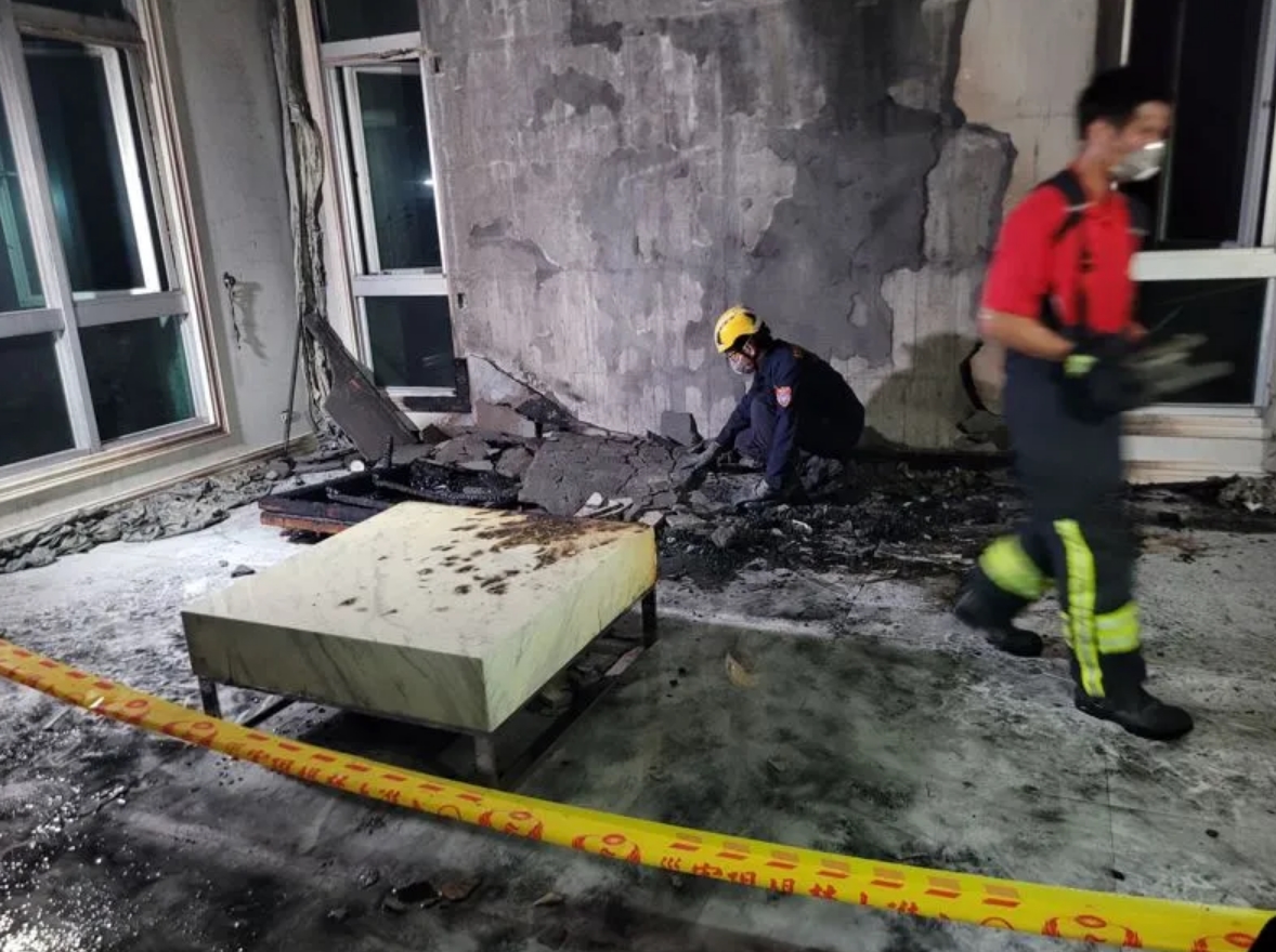 63歲王姓婦人在家遇到火警，全身90%燒燙傷不治身亡。（翻攝畫面）