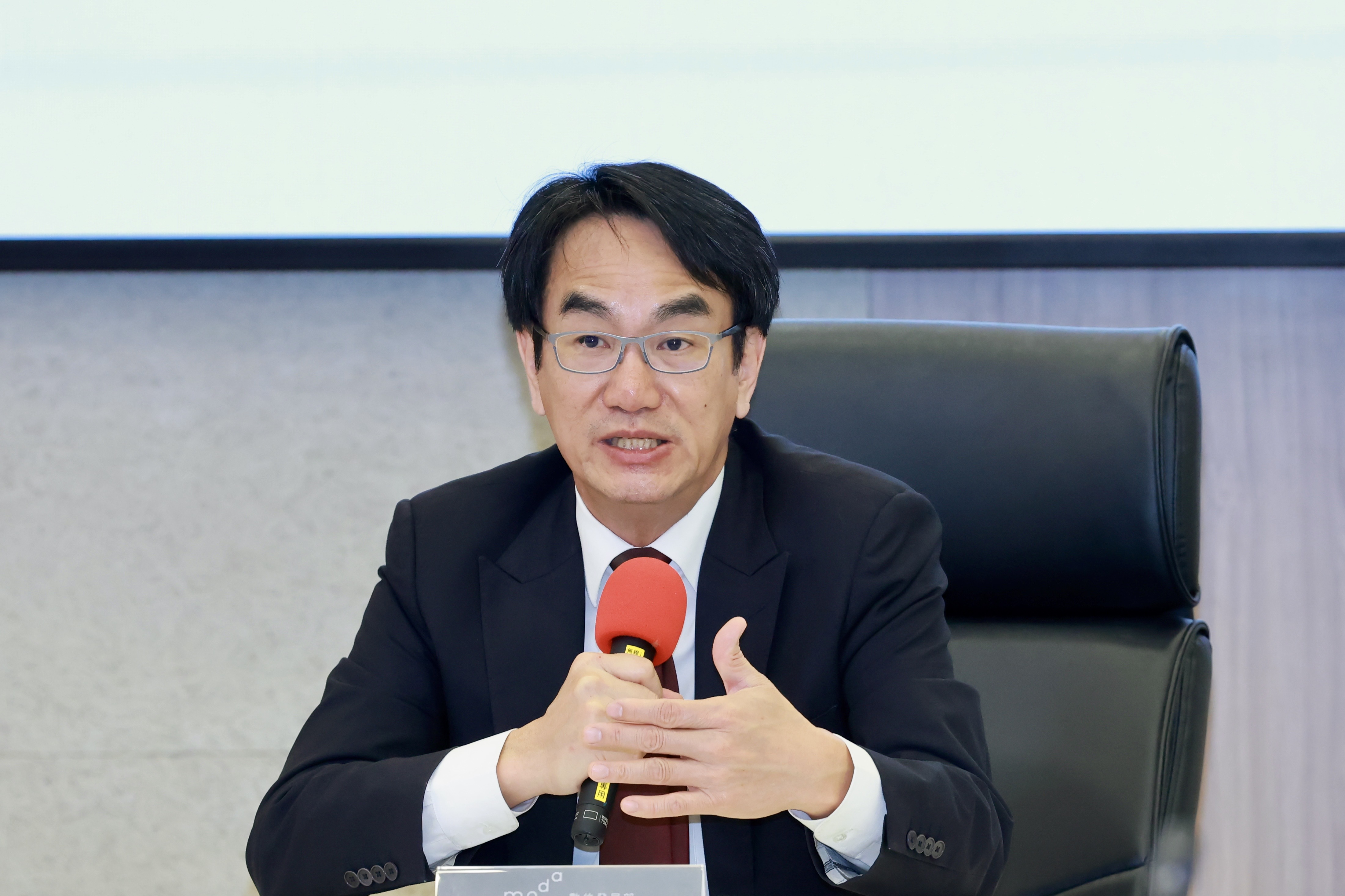 數發部部長林宜敬今(4)日上午主持新春媒體交流會。
