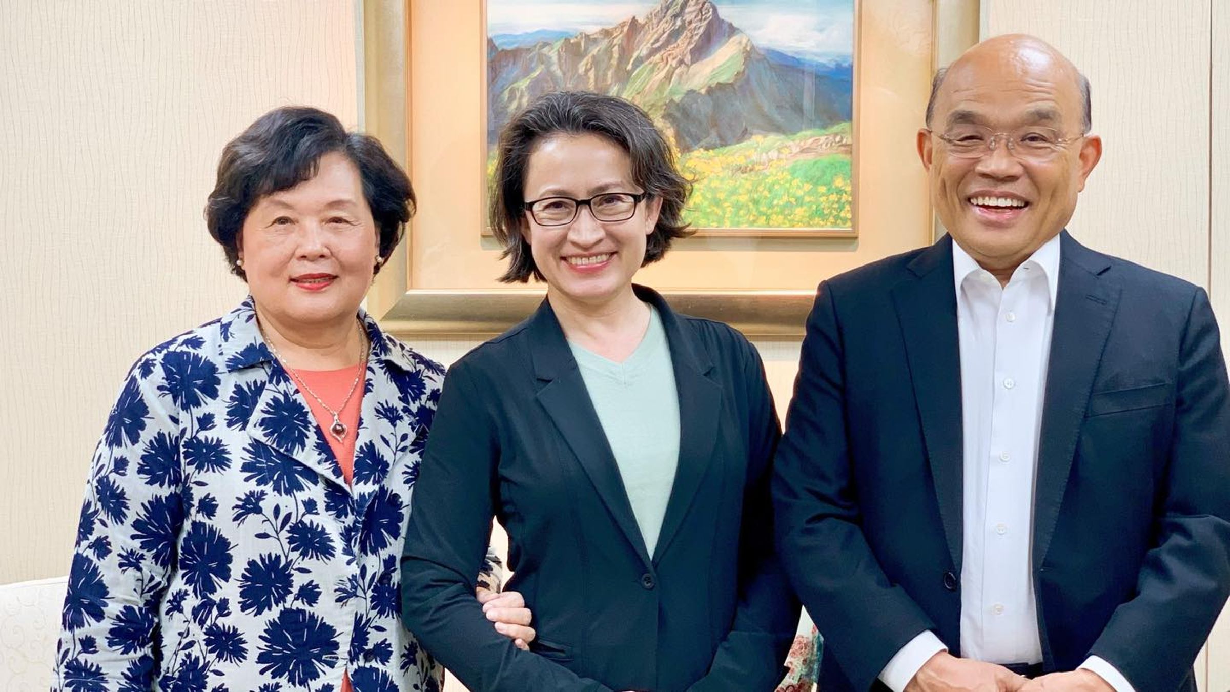 蕭美琴返國後急奔超越基金會蘇貞昌謝她為台灣承擔更大責任- 鏡週刊Mirror Media