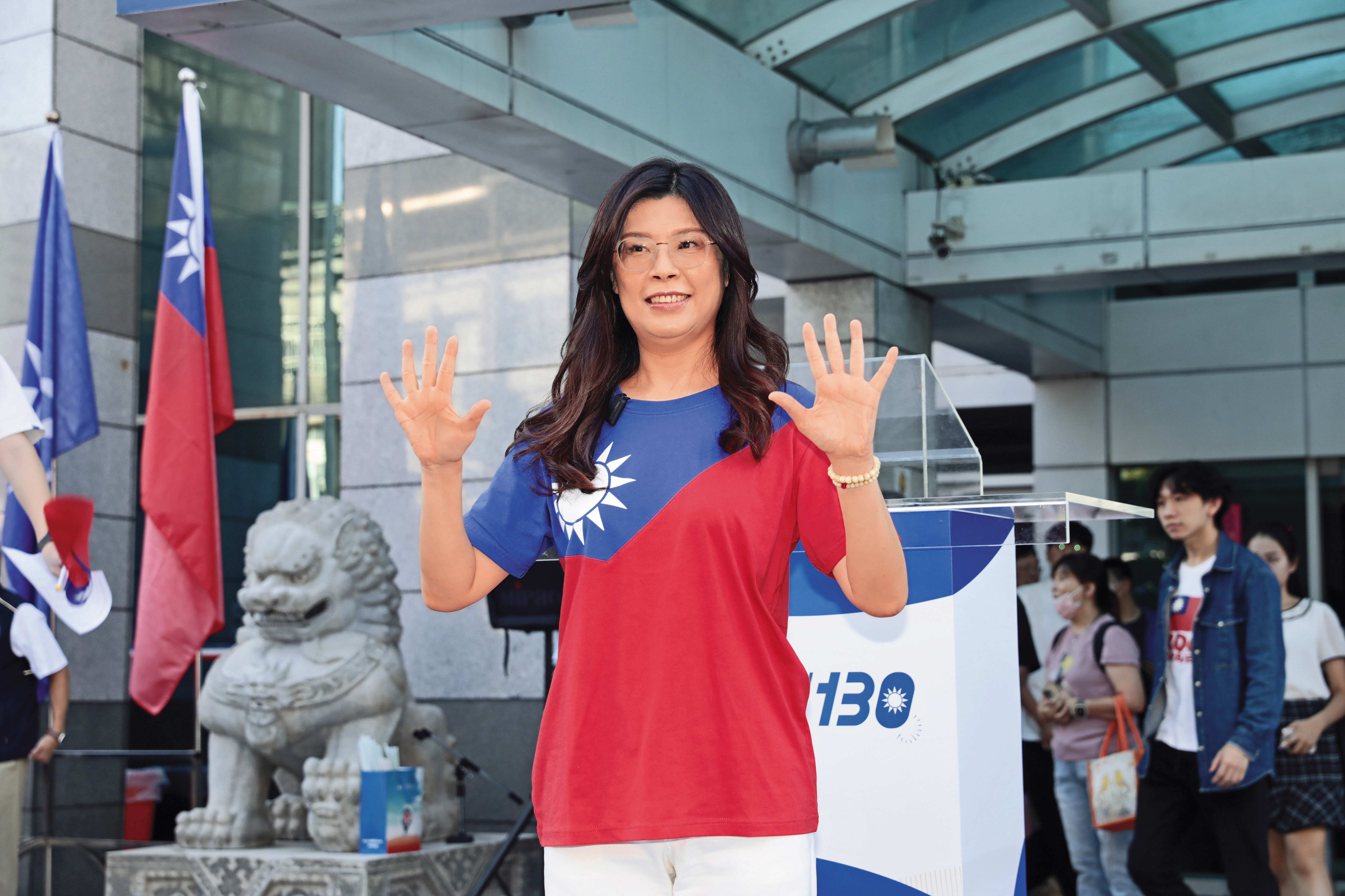 鄭麗文認為,若自己當選,象徵國民黨脫胎換骨。(鏡報林煒凱)
