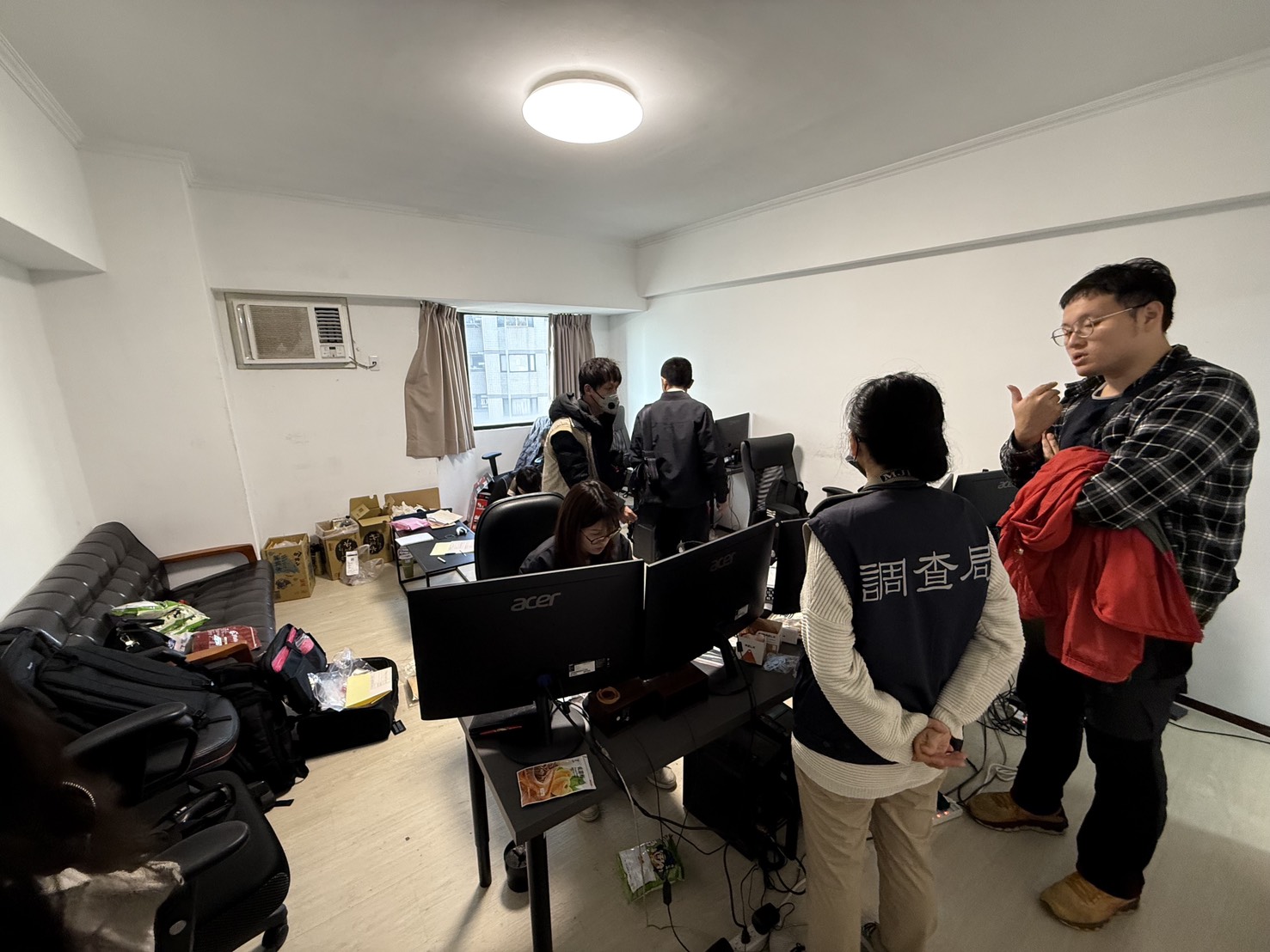 中檢今年發動兩波搜索行動。（翻攝畫面）