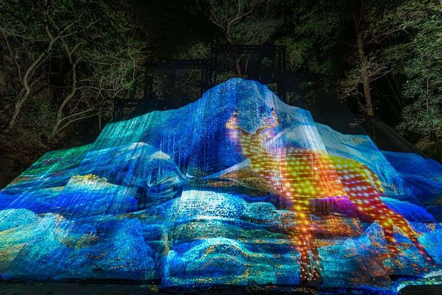 2025龍崎光節：空山祭，作品《山岳共鳴》。（台南市府提供）