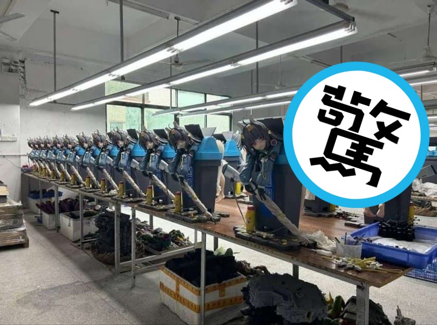 原來動漫娃娃組裝過程超級18禁！現場曝光讓網友全驚呆。（翻自X平台）