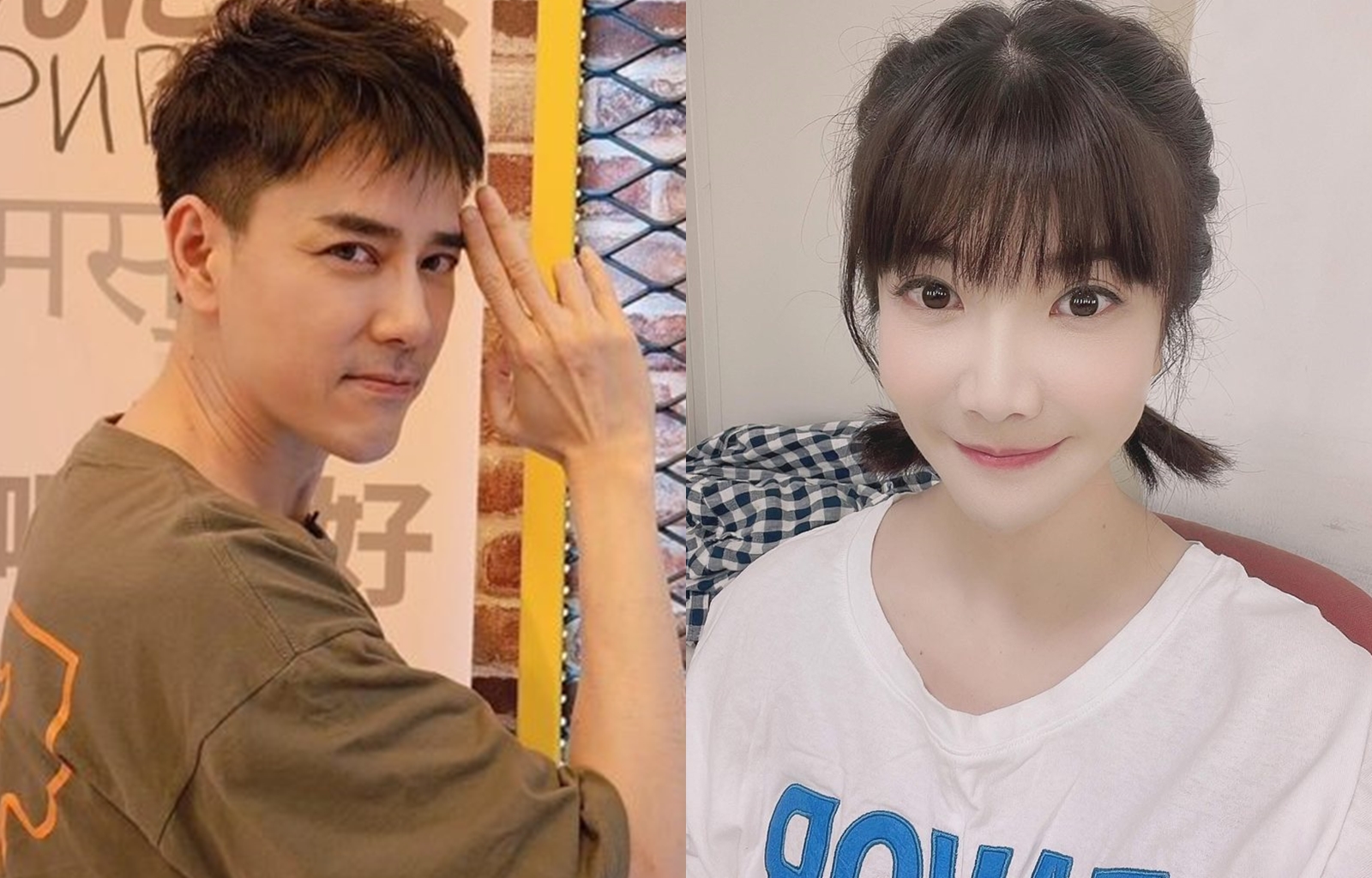 袁儷珊（右）遭前男友丁力騏（左）控欠錢不還。丁力騏上節目談感情糾紛，引爆女方不滿。（翻攝自袁儷珊、丁力騏臉書）