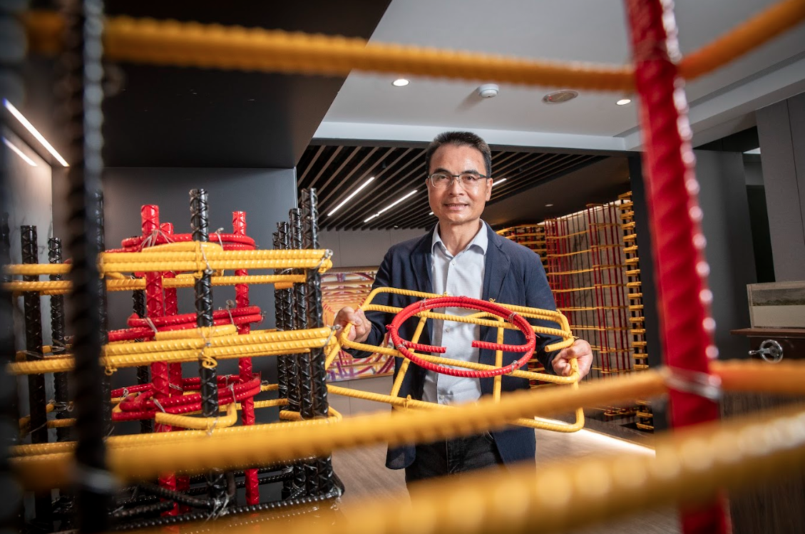 Alfa Safe創辦人戴雲發投身結構安全「傳教」20年,自研不易斷、一根到底的鋼筋工法。