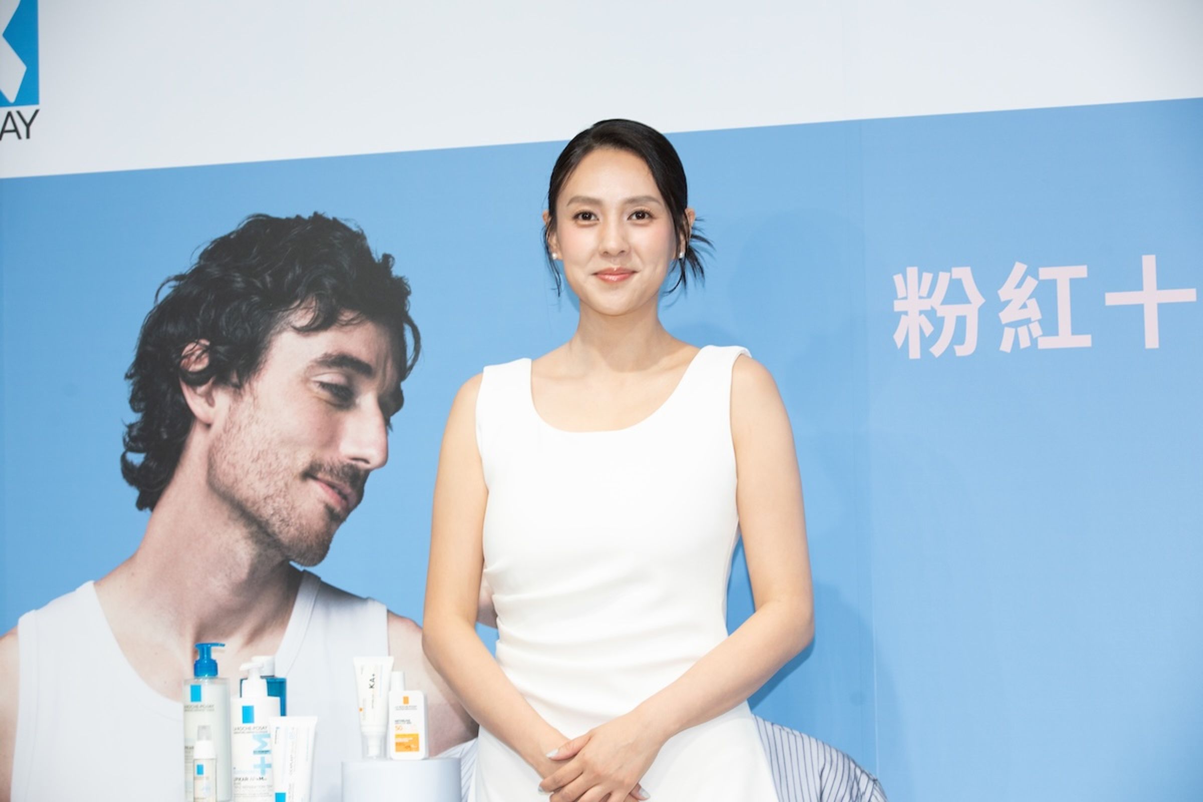 朱芯儀力挺伯樂賈永婕的穿搭「又美又大方」。(圖/記者蕭志傑攝)
