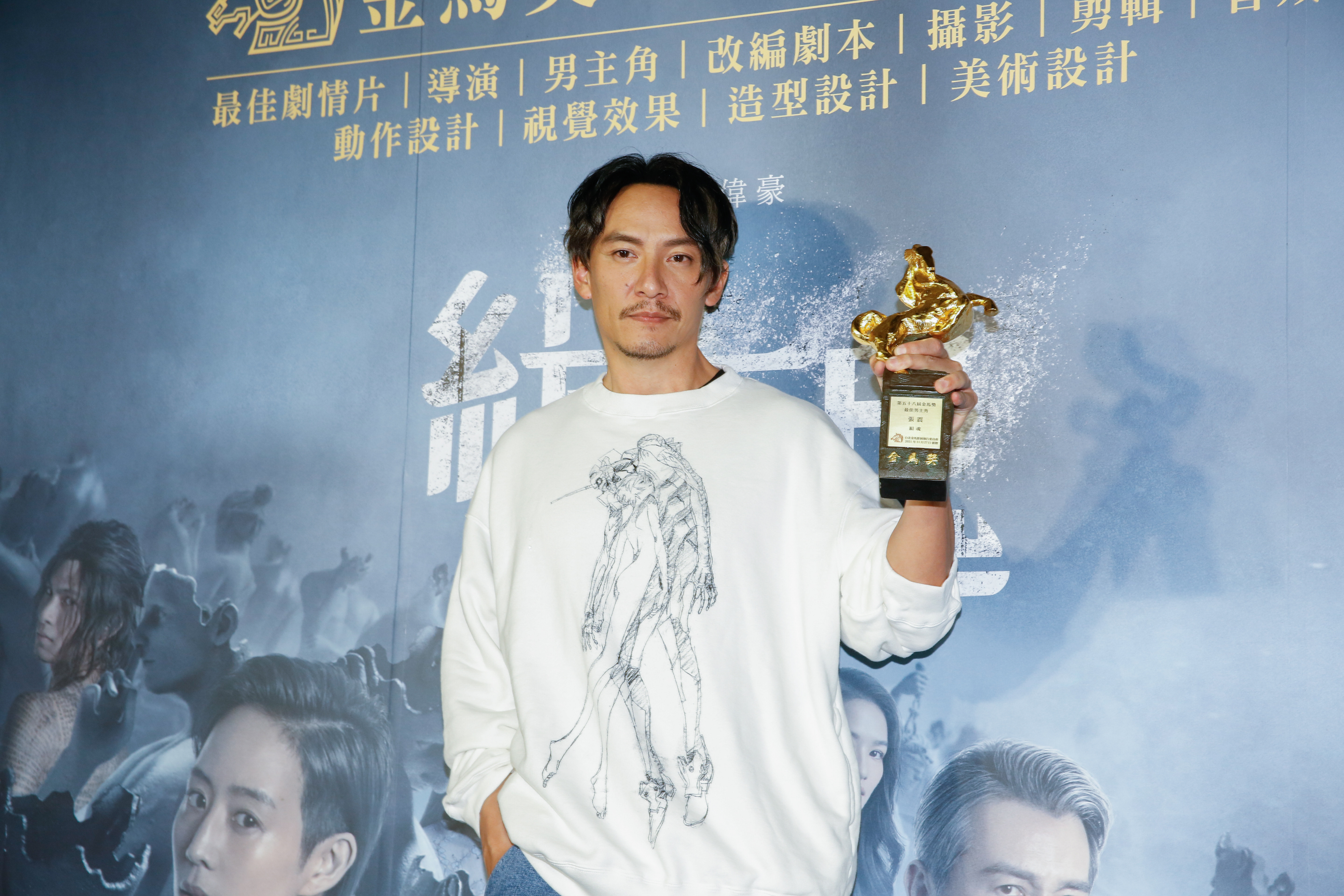 張震為了演出電影《緝魂》中罹患癌症的檢察官，三個月內激瘦12公斤。（資料照）