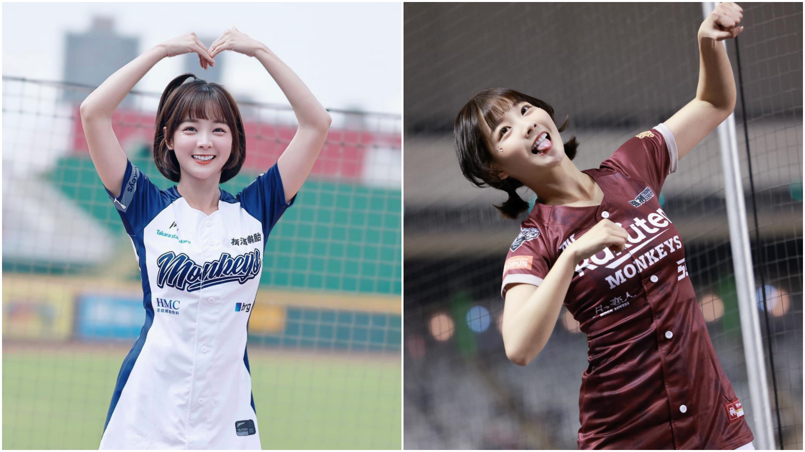 籃籃長相甜美，跳應援總是全力以赴。（翻攝籃籃臉書）