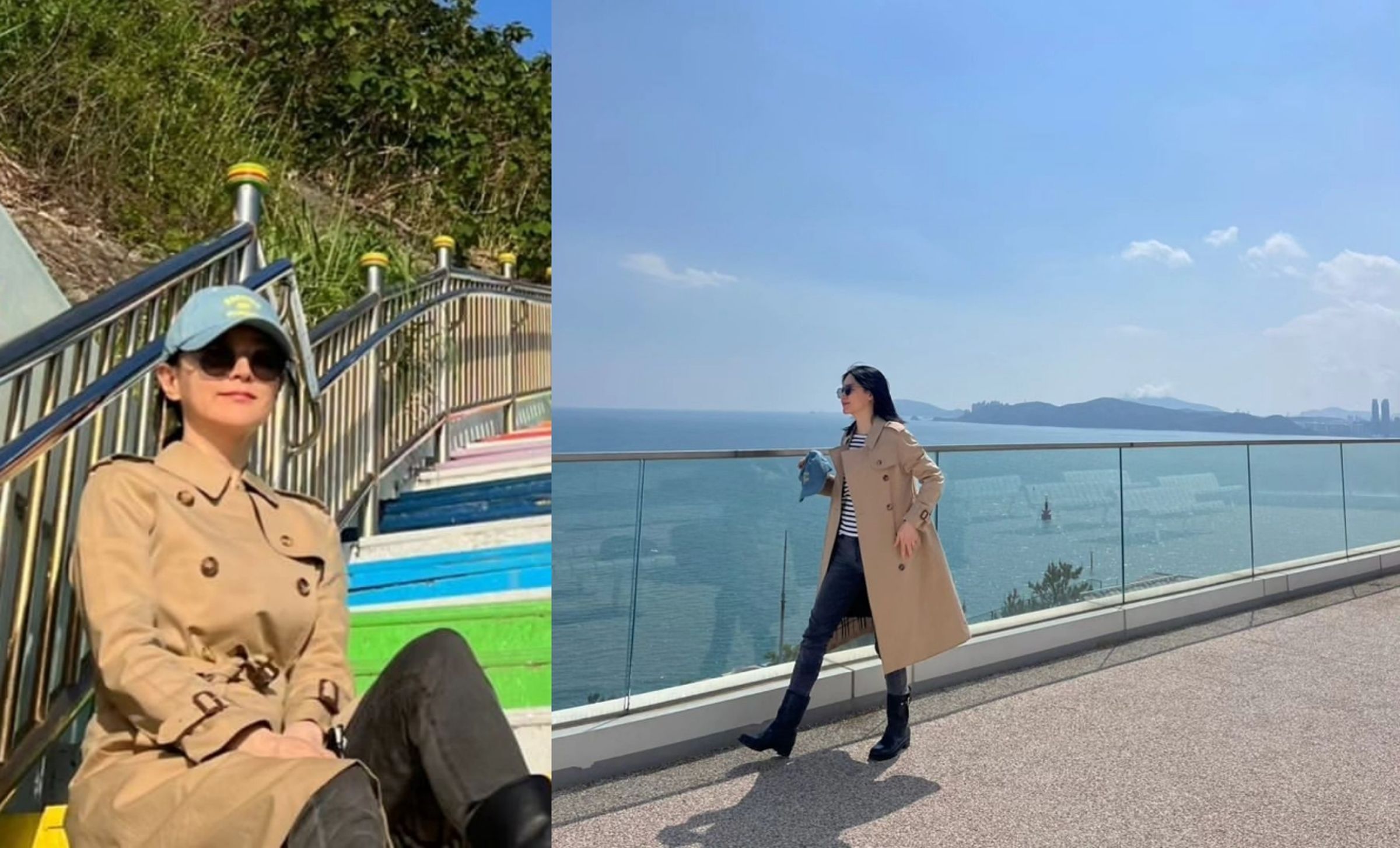 李英愛到釜山一日小旅行,和大家分享許多照片。(翻攝李英愛INS)