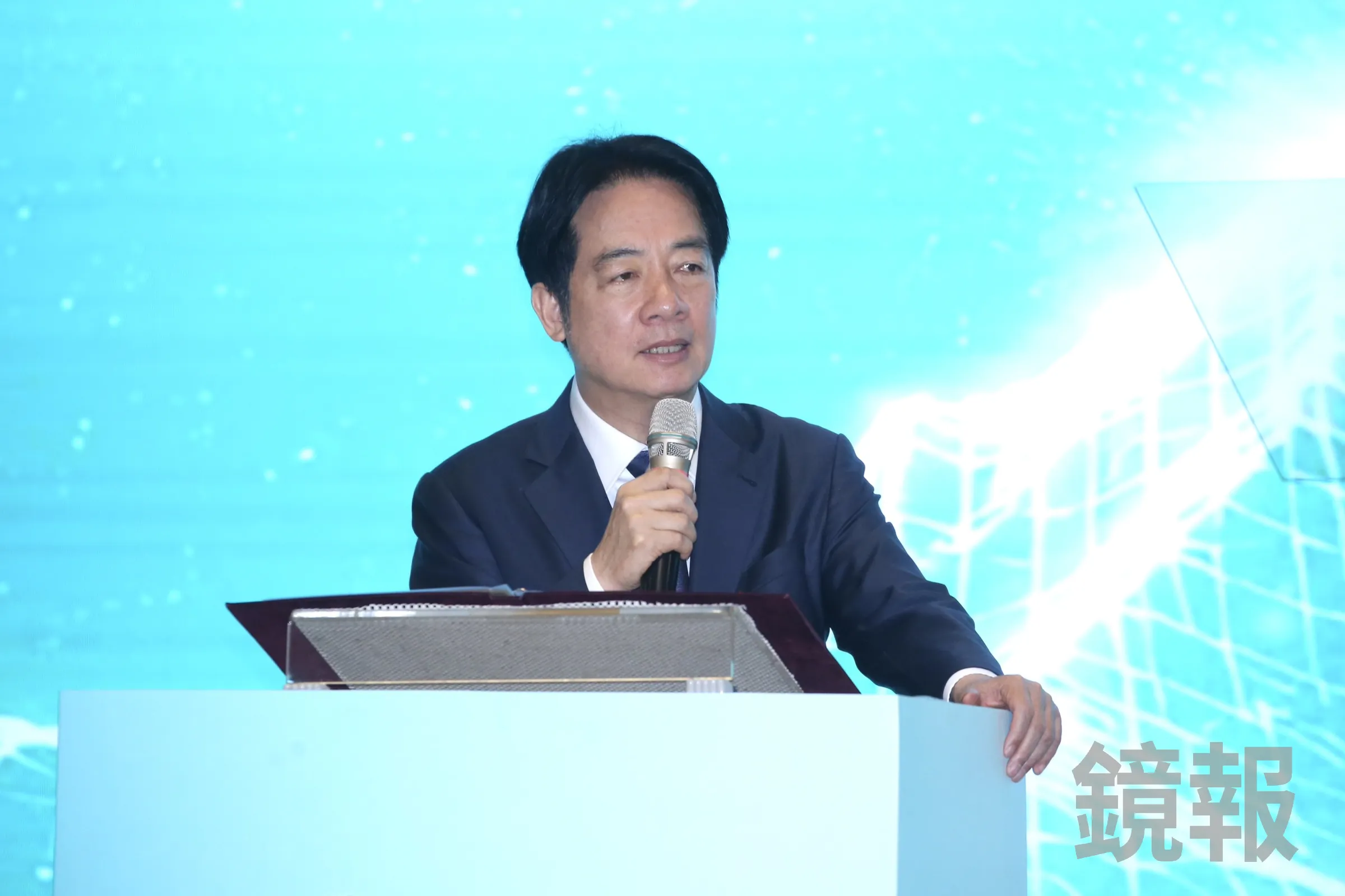 賴清德近日拋出核二、三重啟議題。(鏡報董孟航)