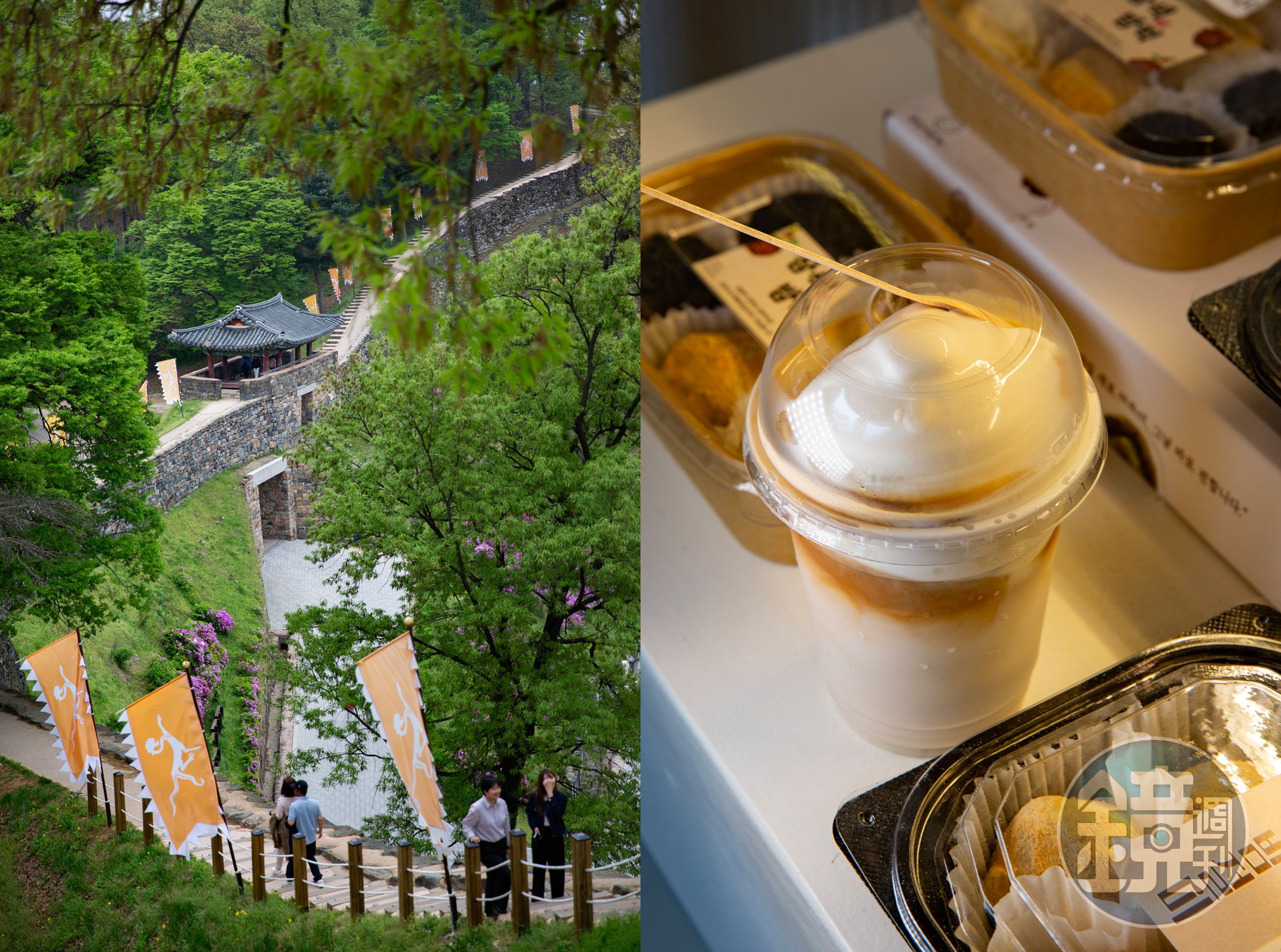 走過百濟王朝留下的城牆風景,再咬下一口公州栗子甜點,歷史與美味在此相遇。