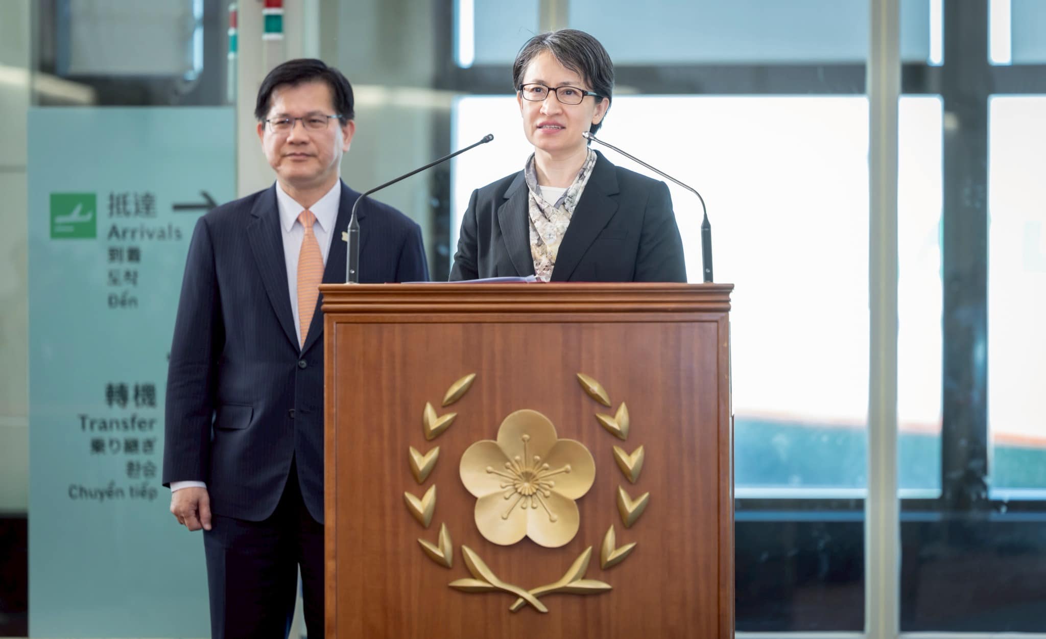 蕭美琴赴歐洲議會參與IPAC年會演說。（翻攝自臉書@蕭美琴）