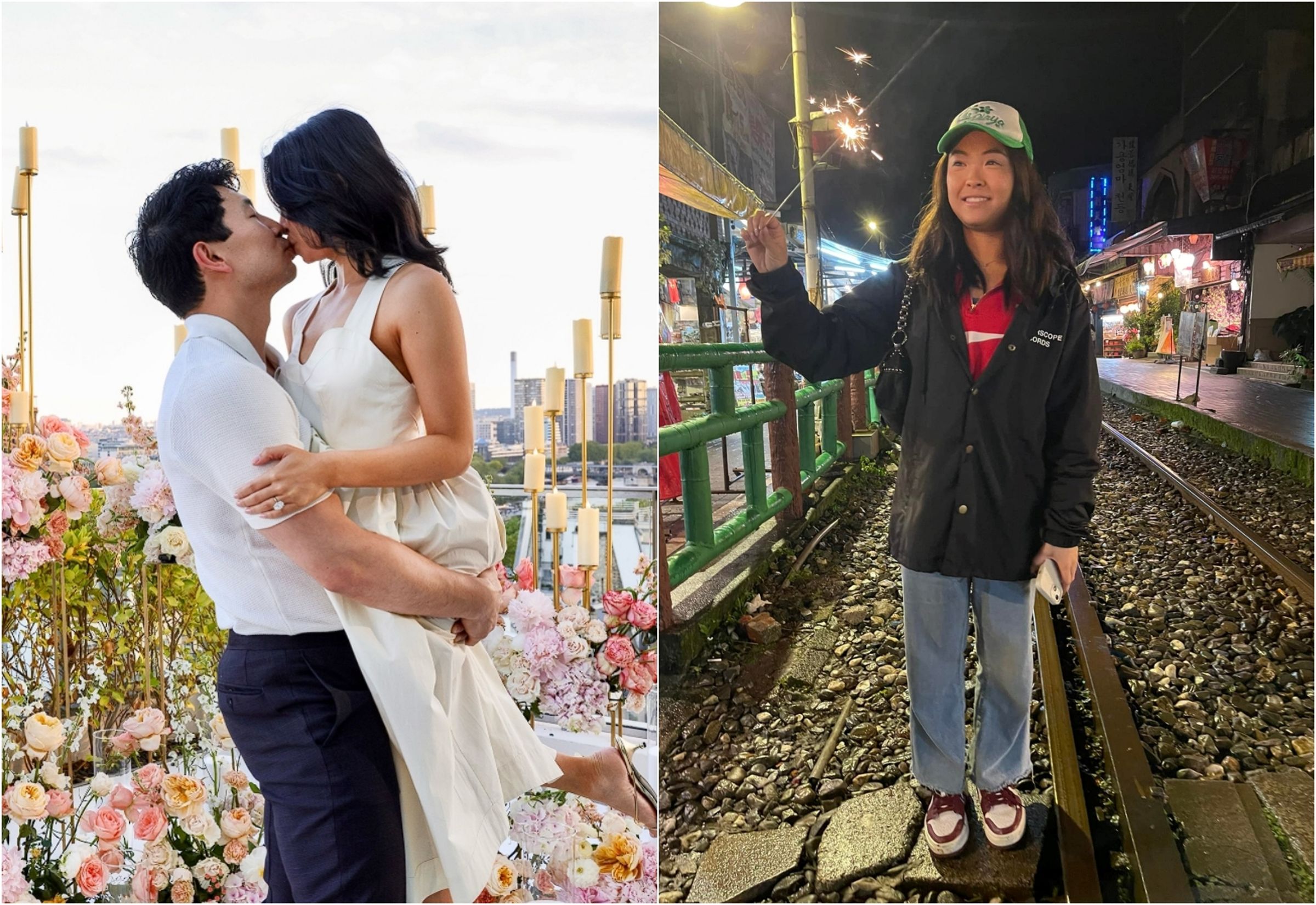 劉思慕和台裔女友求婚成功,2人曾一起到台灣旅遊。(翻攝自劉思慕Instagram、臉書)